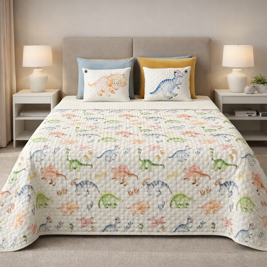 Colcha Bouti Infantil Dinosaurio