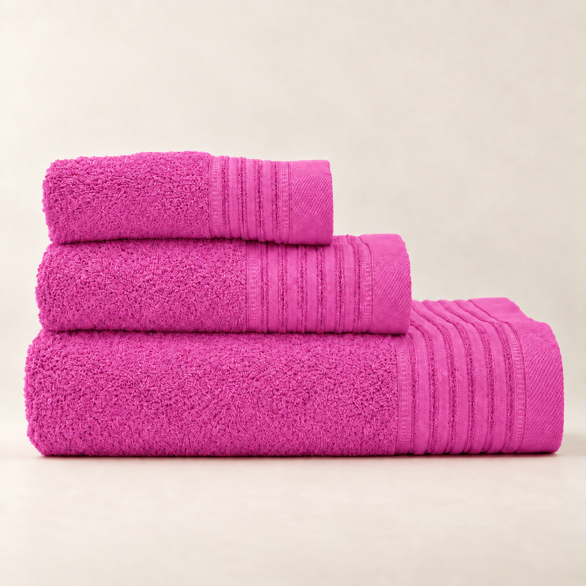 Juego de Baño de Chenilla Rosa Impactante