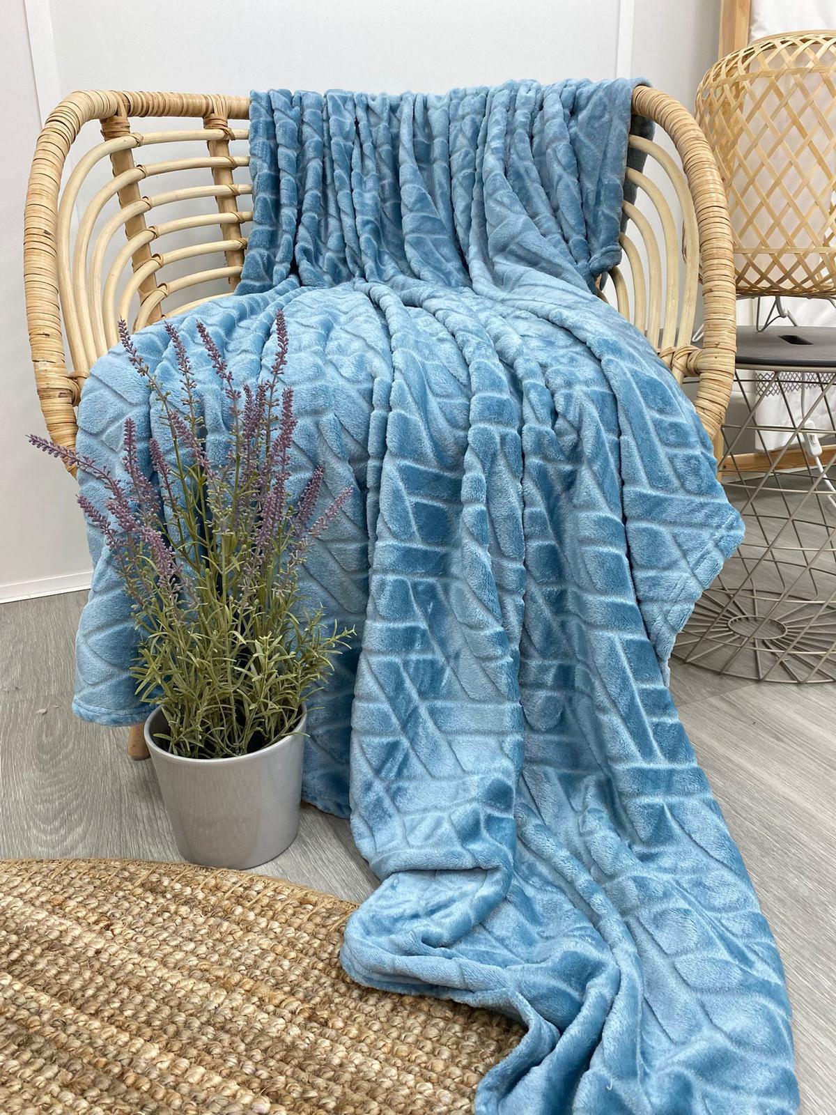 Manta decorativa a cuadros