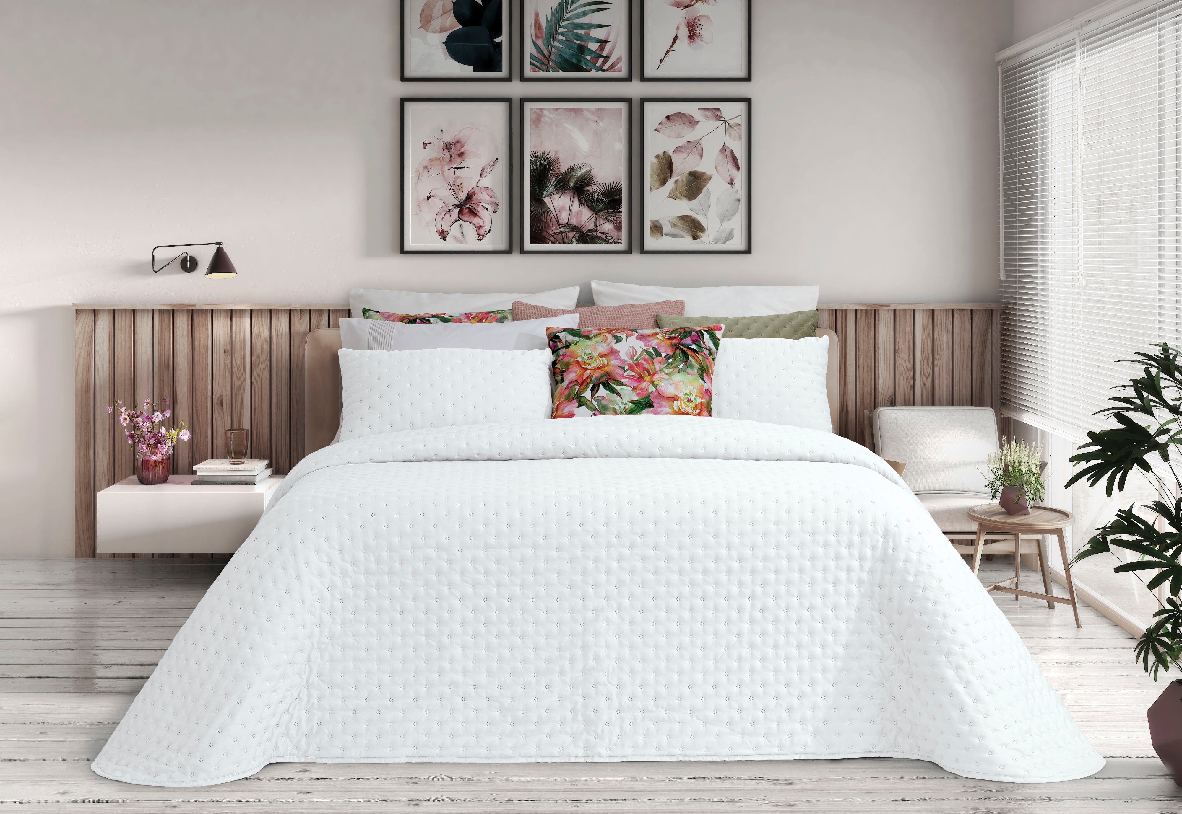 Edredón blanco Alana