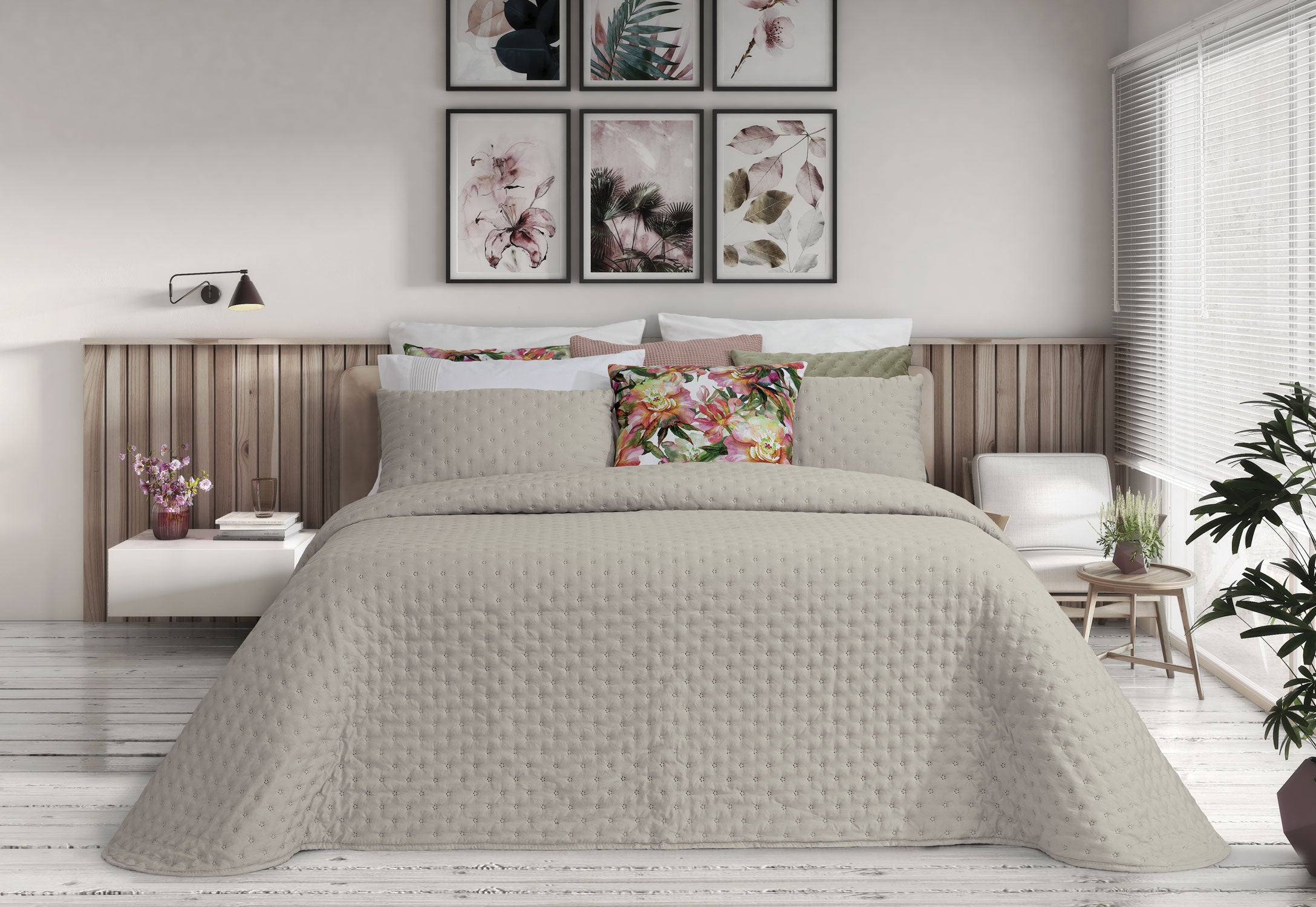 Edredón Alana Taupe