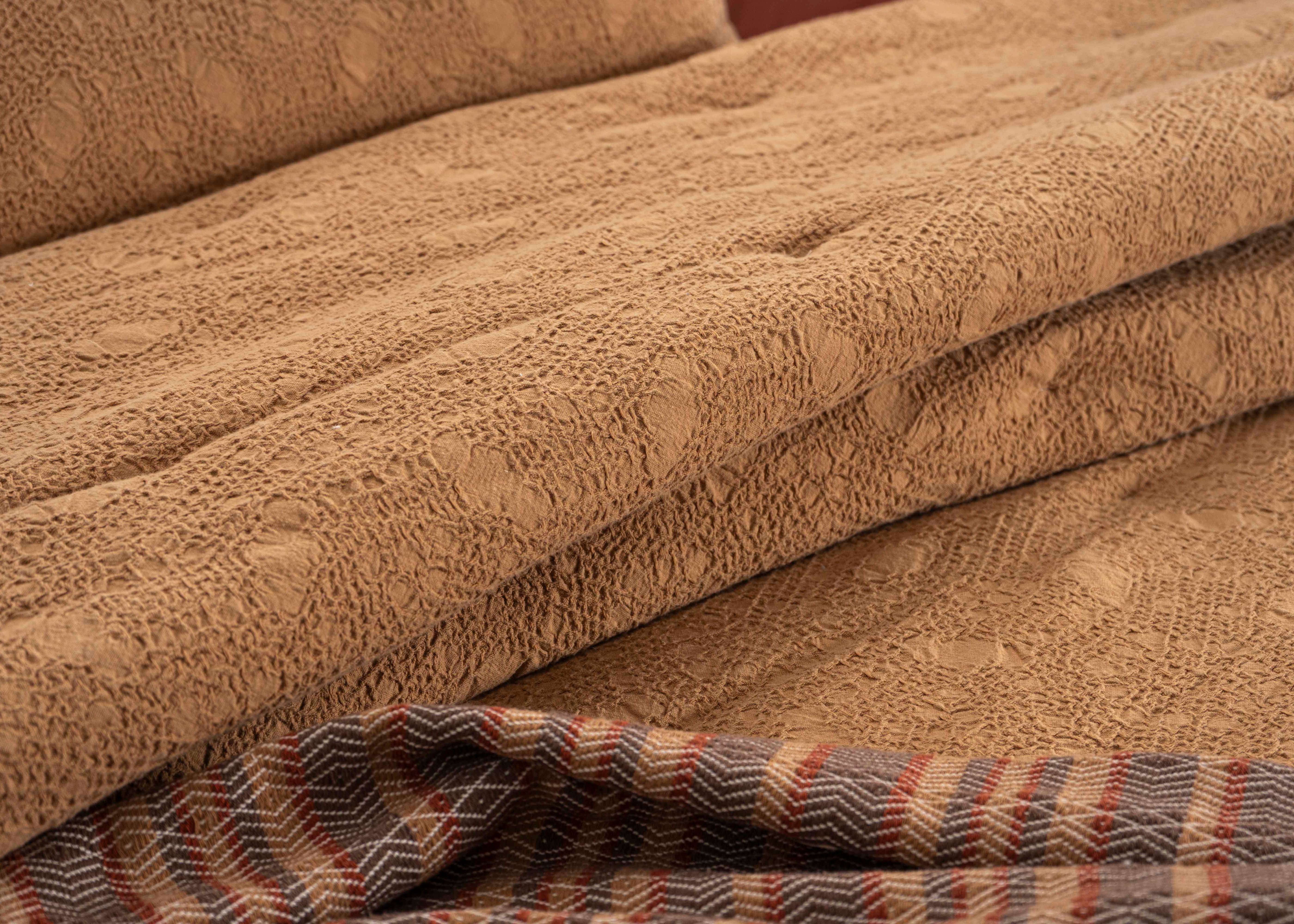 Colcha de jacquard Camel Mist