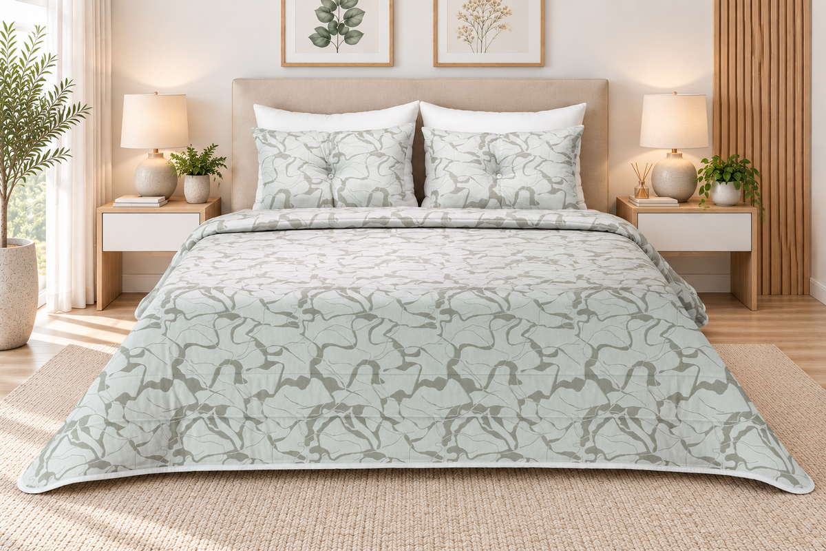 Edredón Jacquard Calacatta Lino