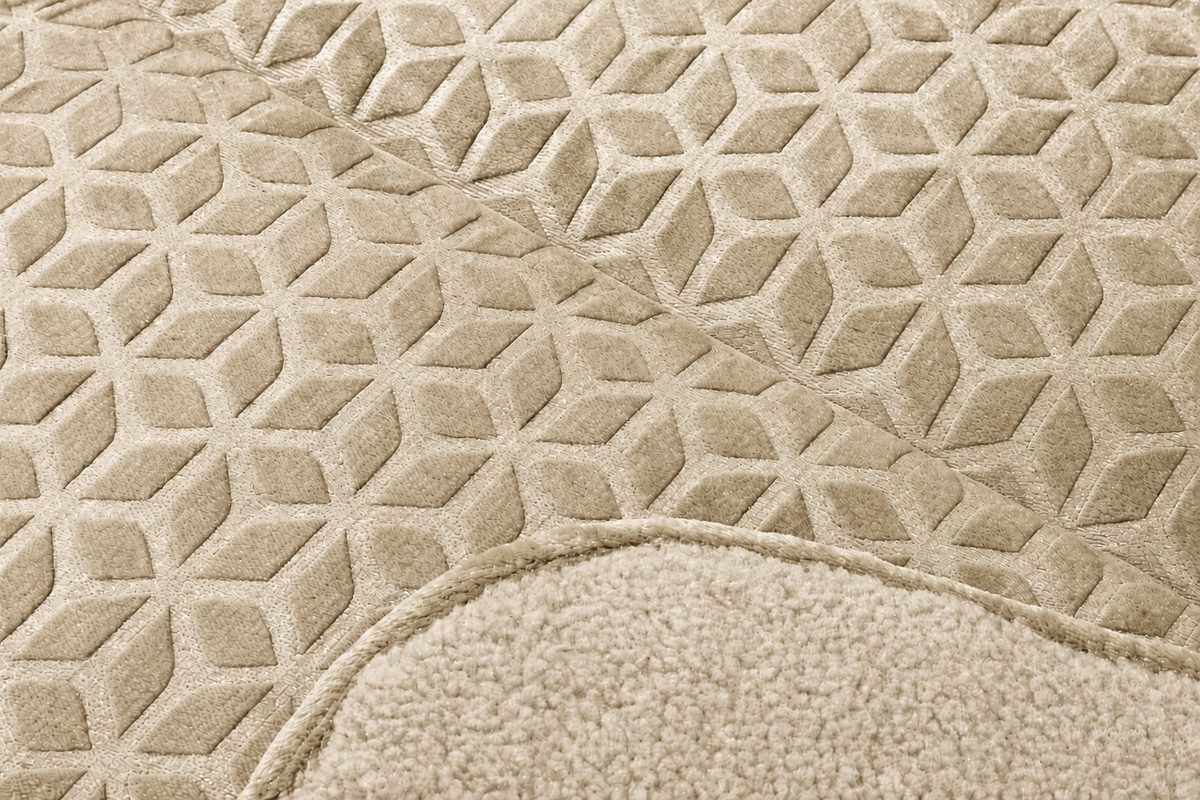 Edredón de Borreguito Warm Cubo Beige