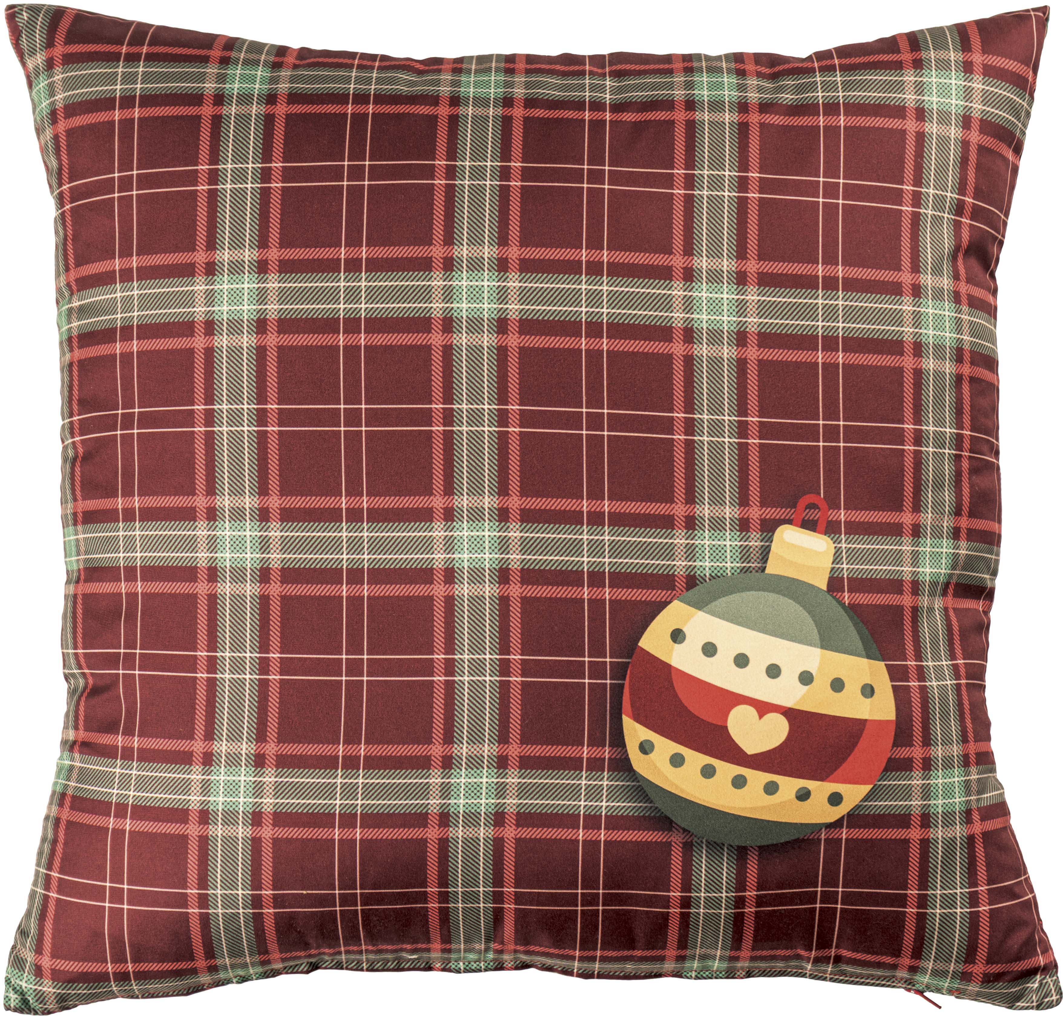 Cojín decorativo navideño brillante