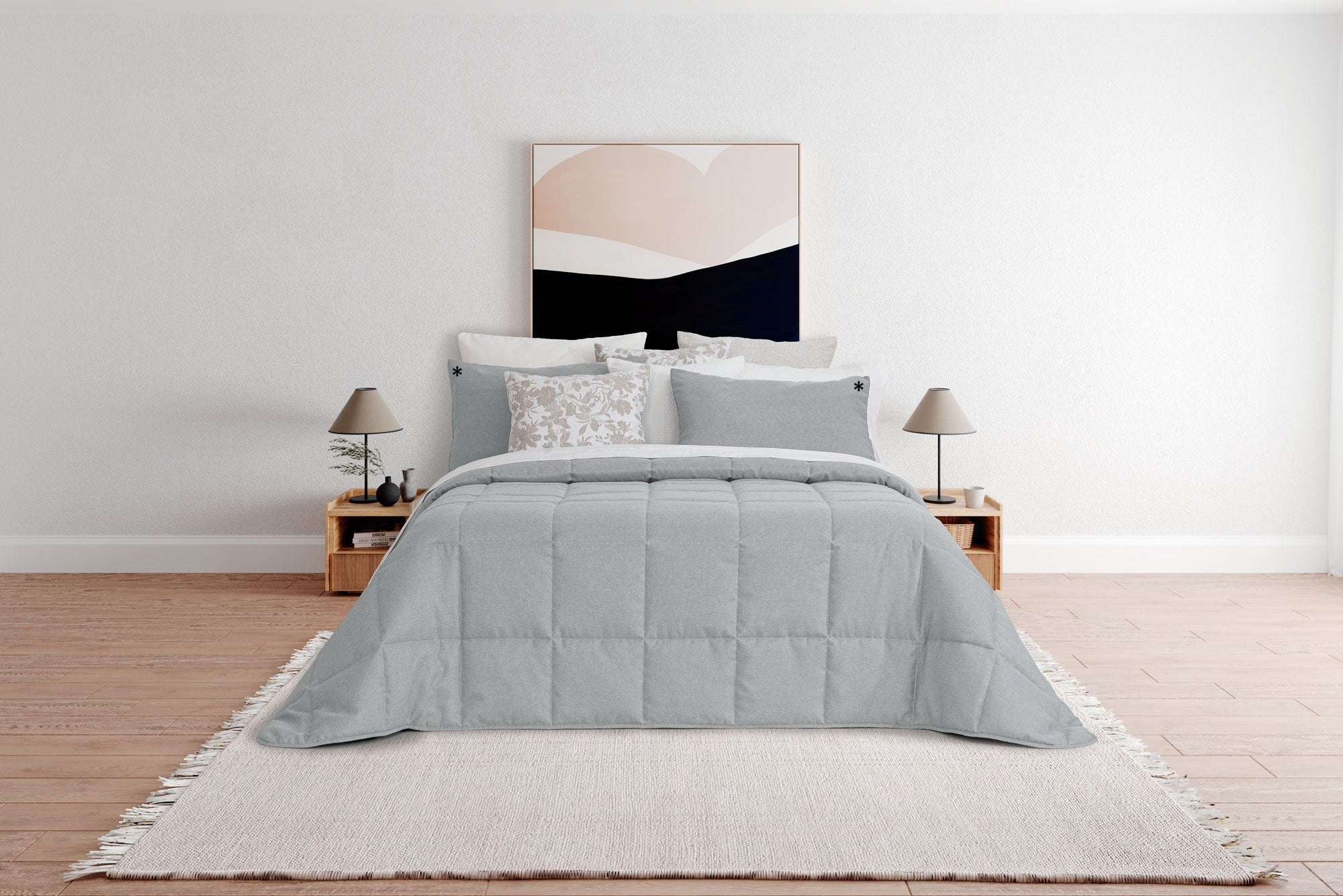 Colcha Linen Cloud Gris