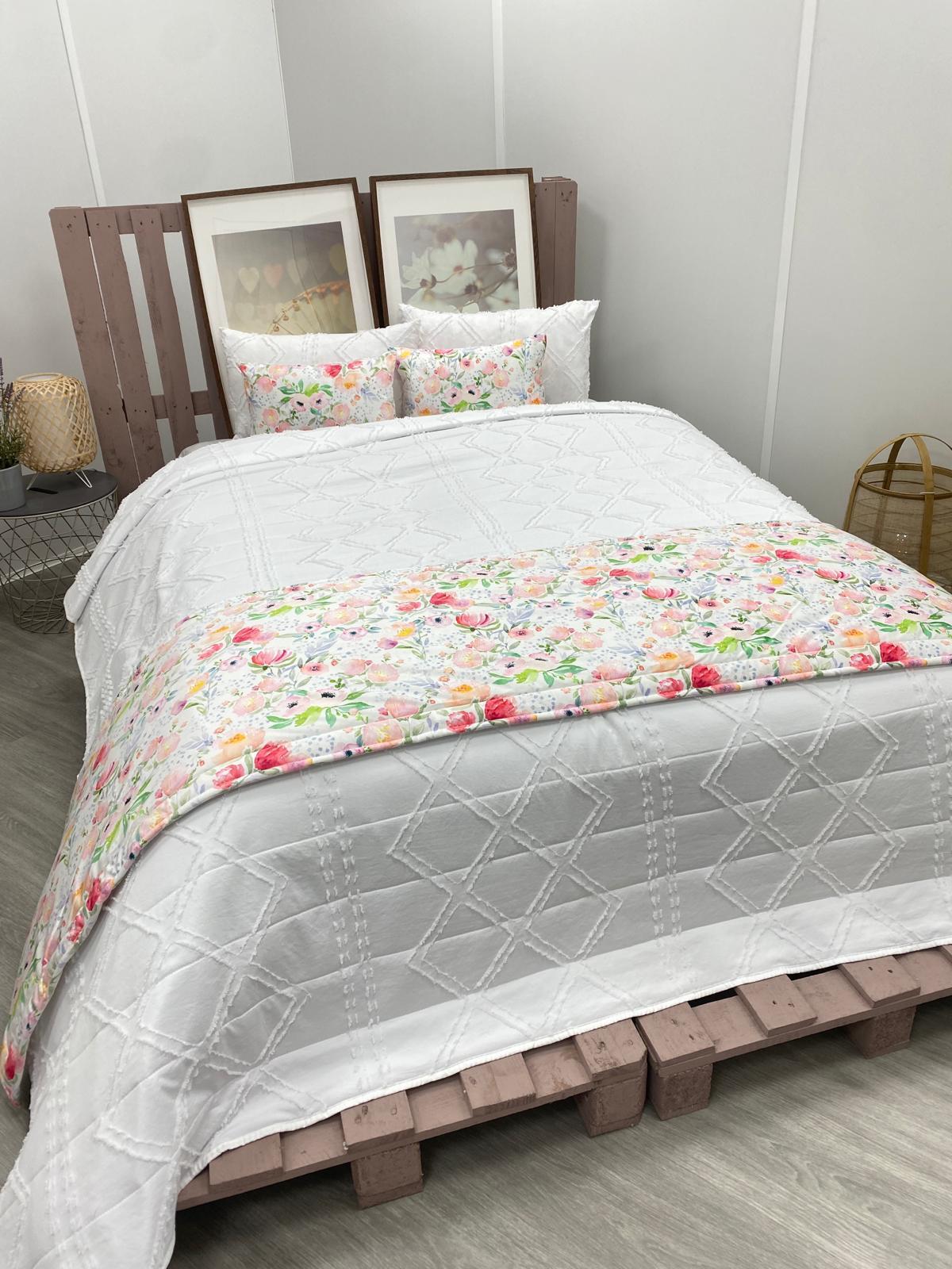 Cojines/alfombrillas de terciopelo floral