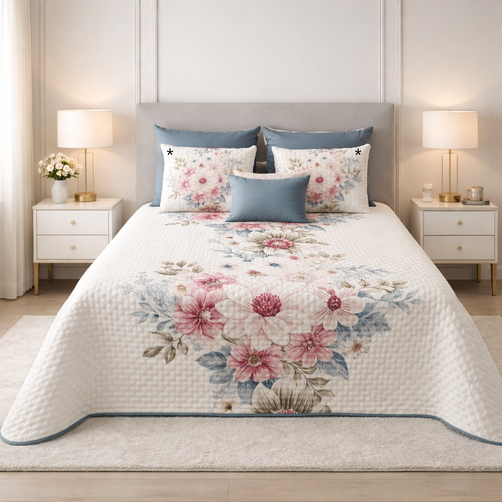 Colcha Bouti Digital Camélia