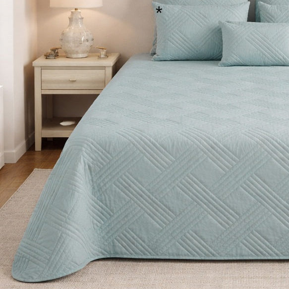 Colcha de Terciopelo Lux Azul