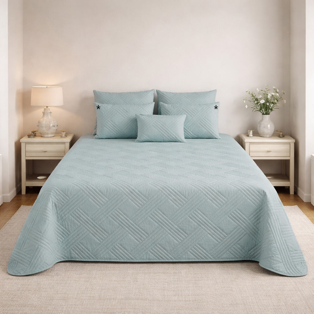 Colcha de Terciopelo Lux Azul