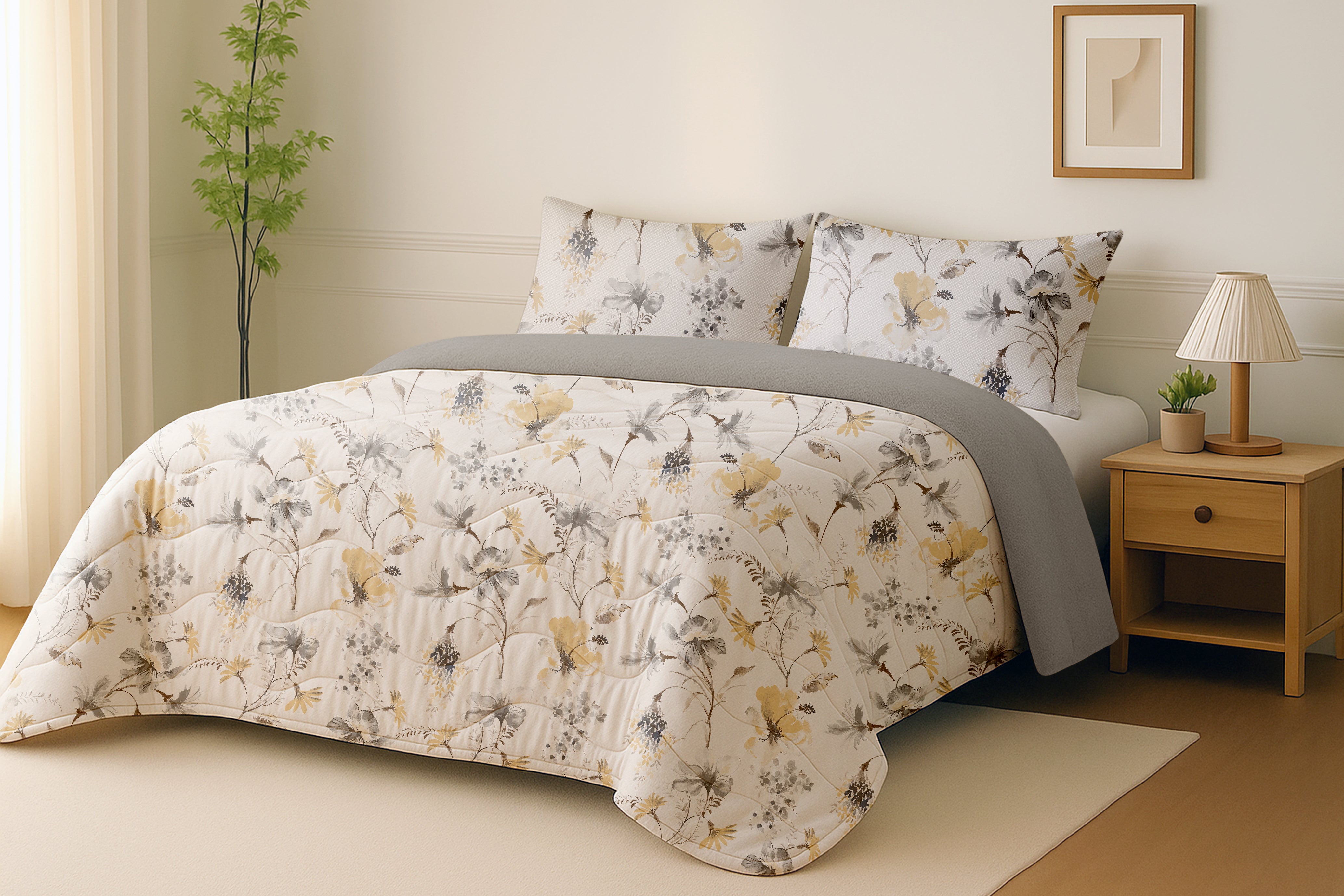 Edredón de piel de cordero Gray Raja