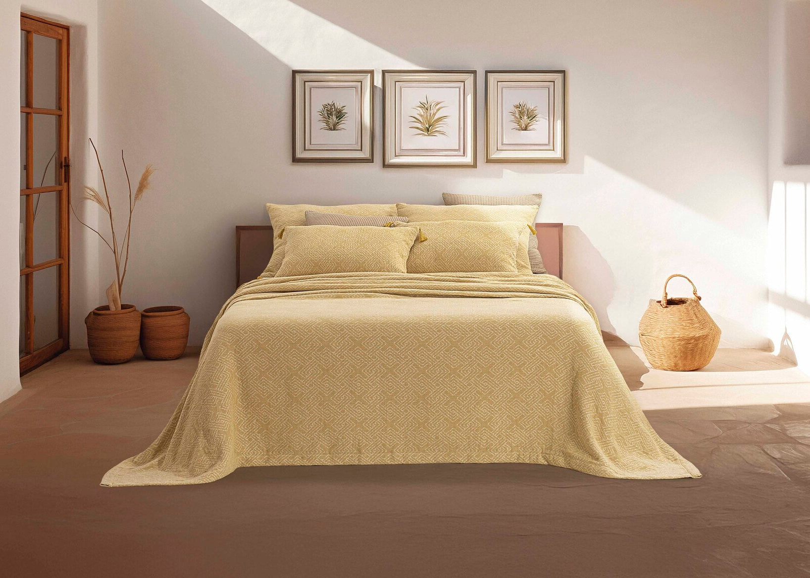 Colcha Jacquard Duna Limón