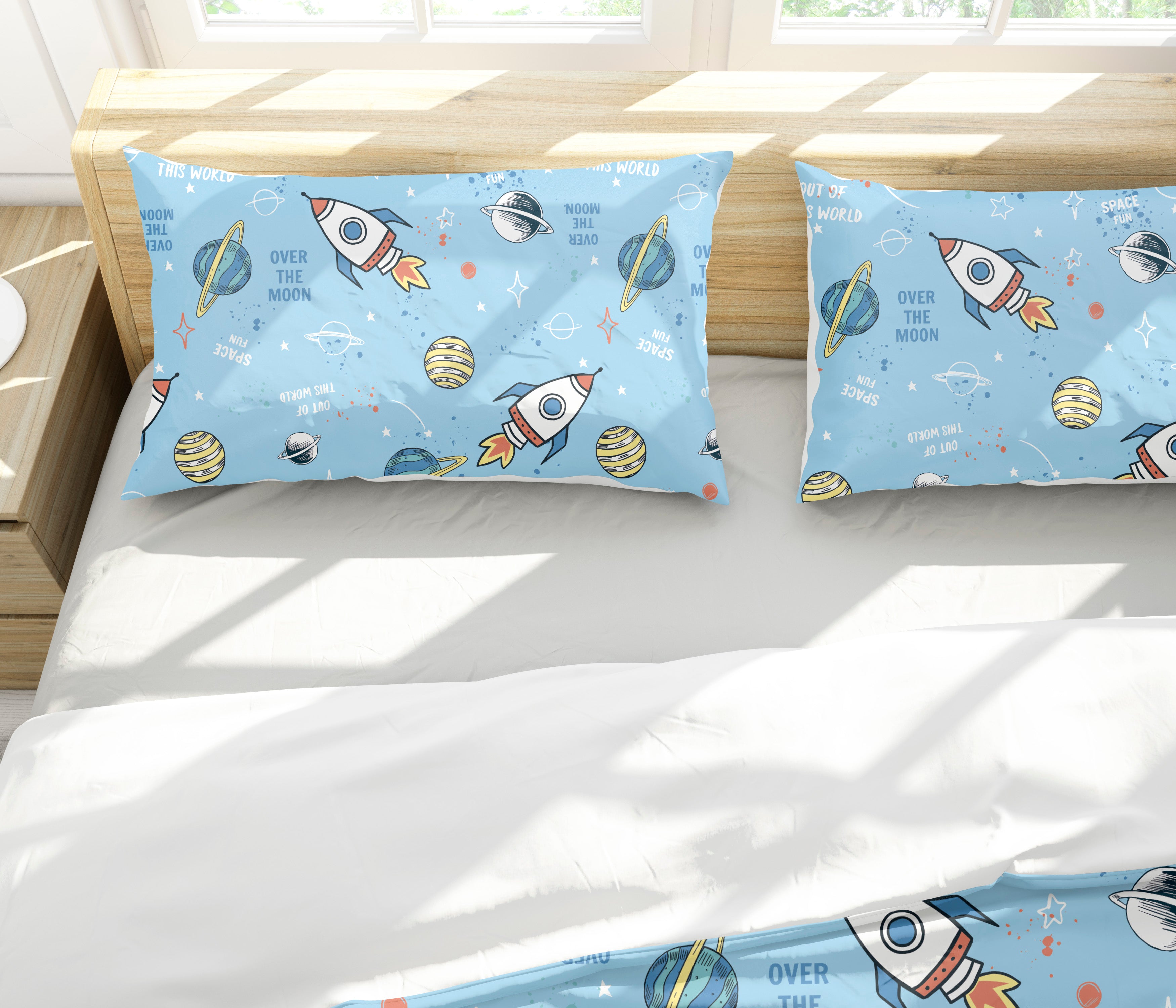 Edredón espacial para niños