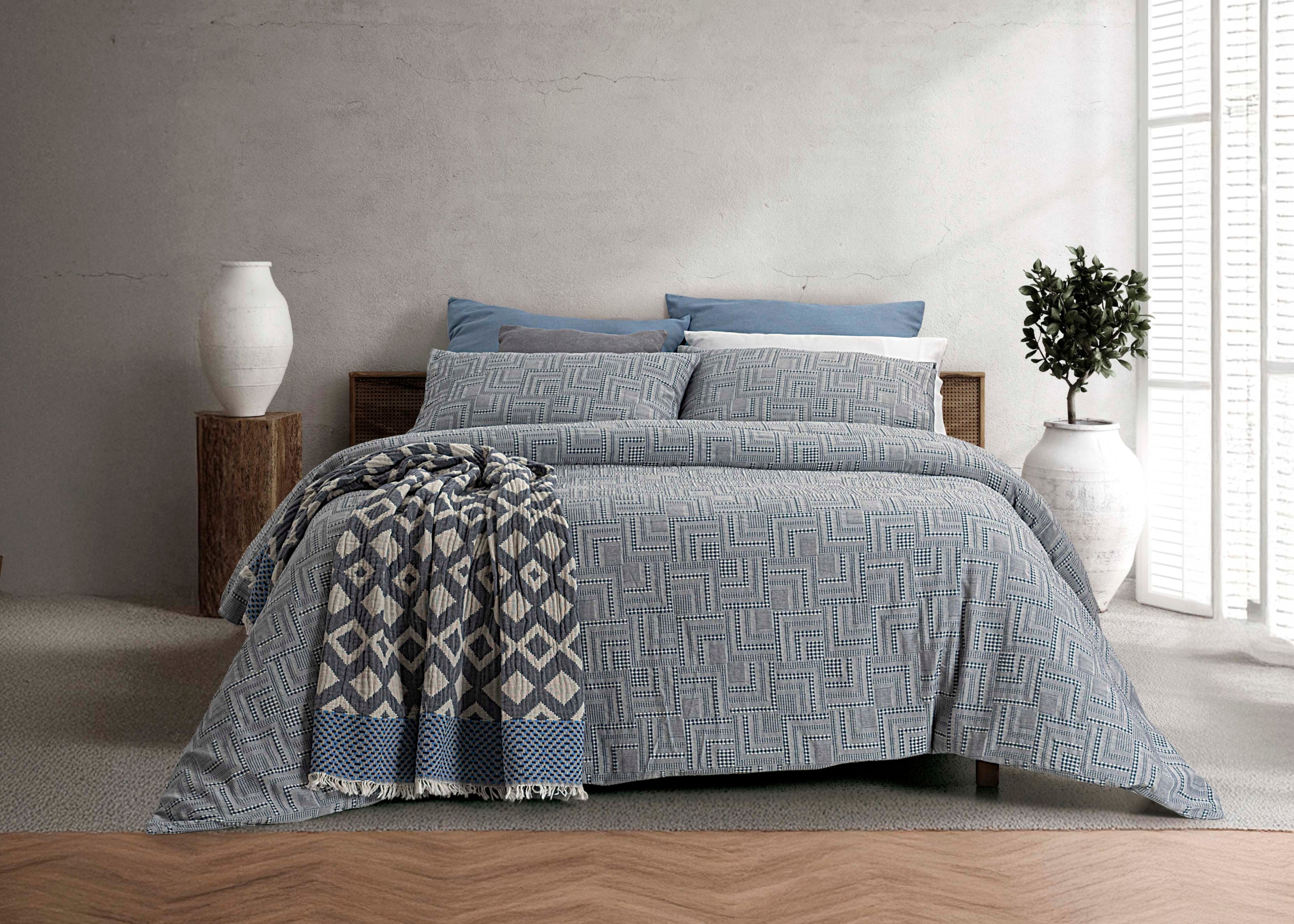 Funda nórdica azul Fuji