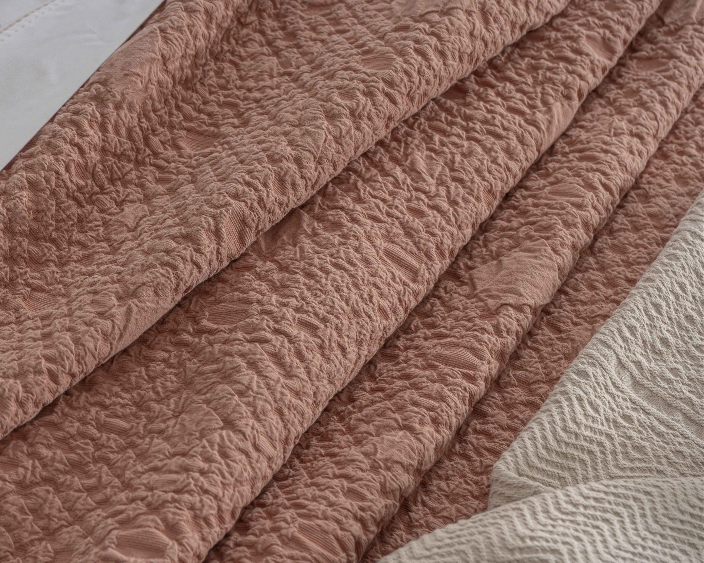 Colcha Jacquard Gengibre Terracota