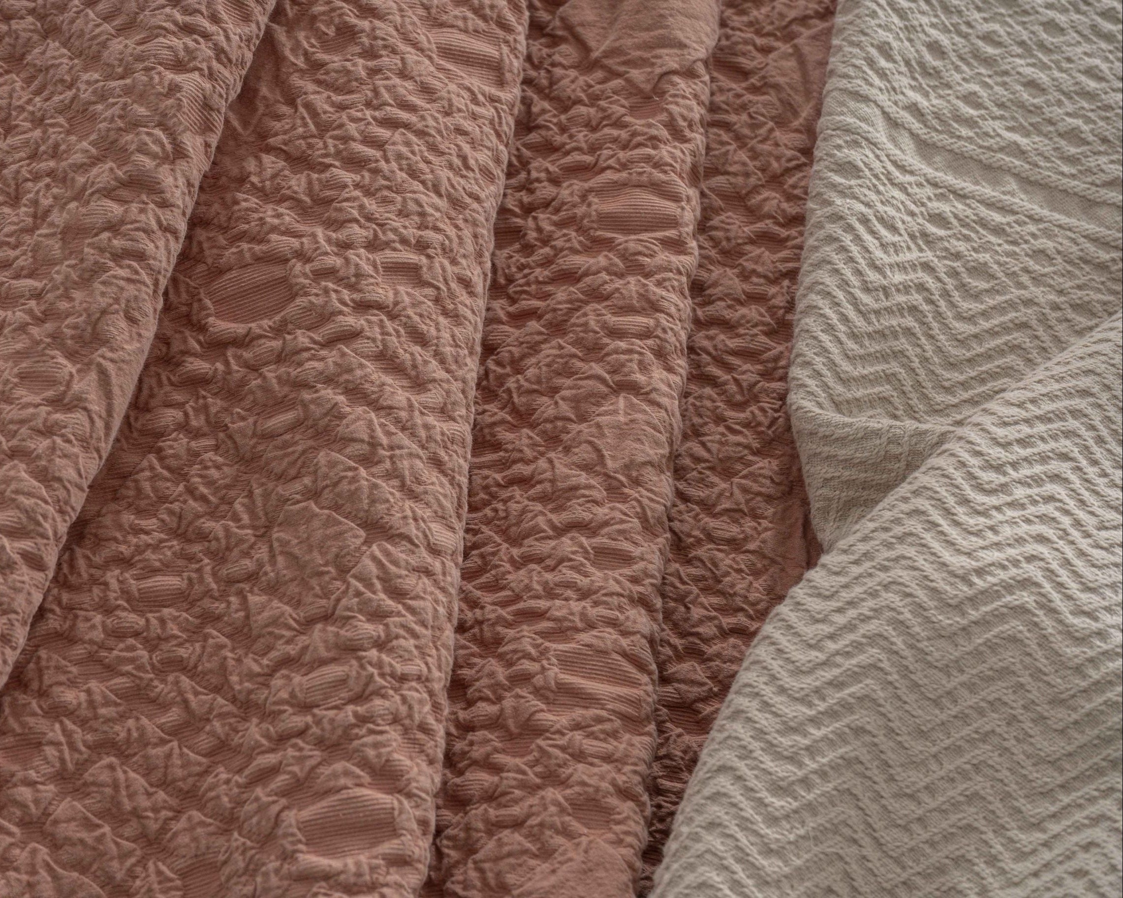 Colcha Jacquard Gengibre Terracota