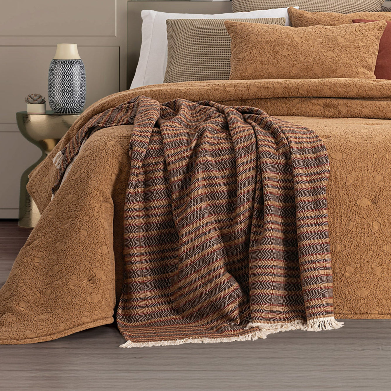 Manta decorativa Camel Horizon