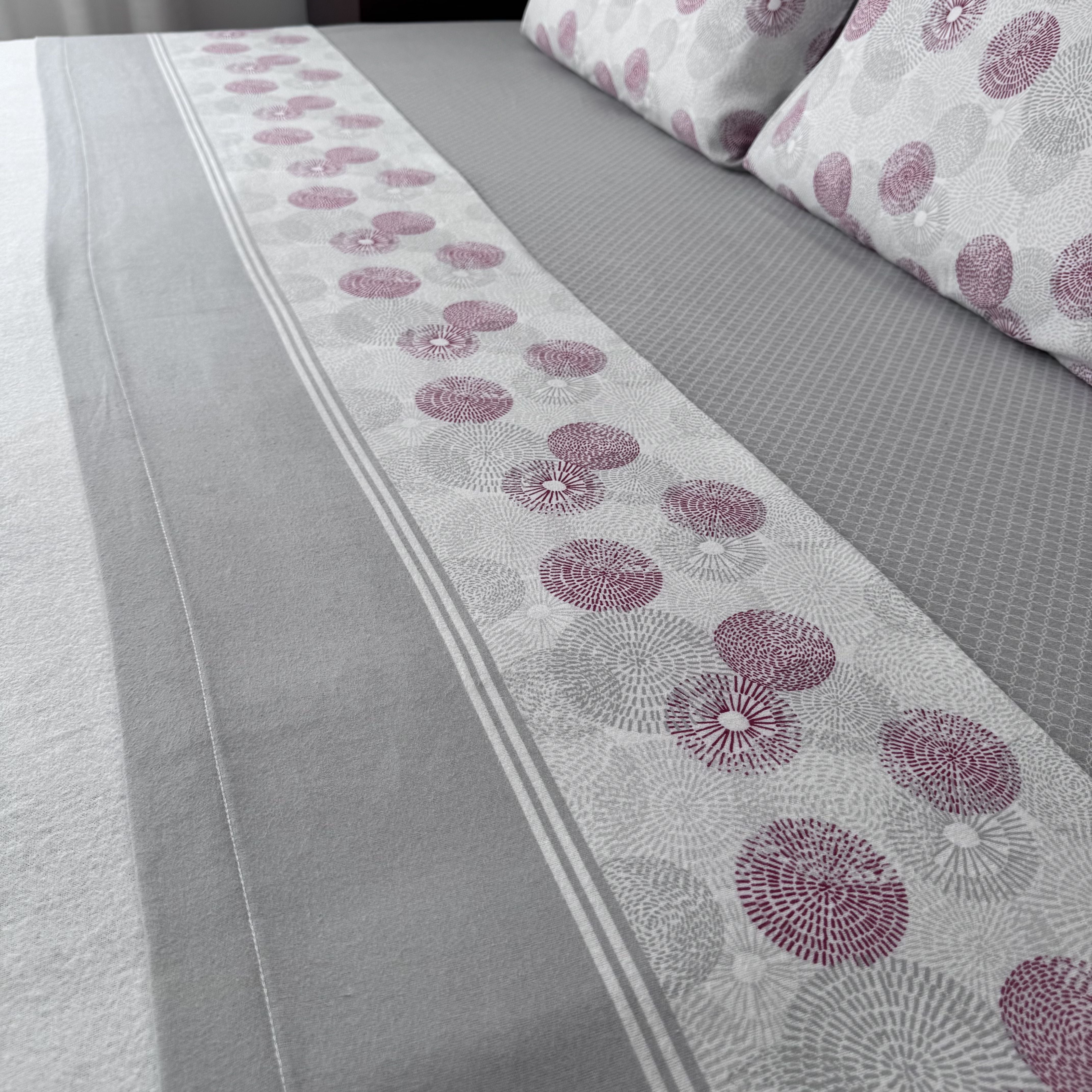 Sábanas de franela Bloom Gray