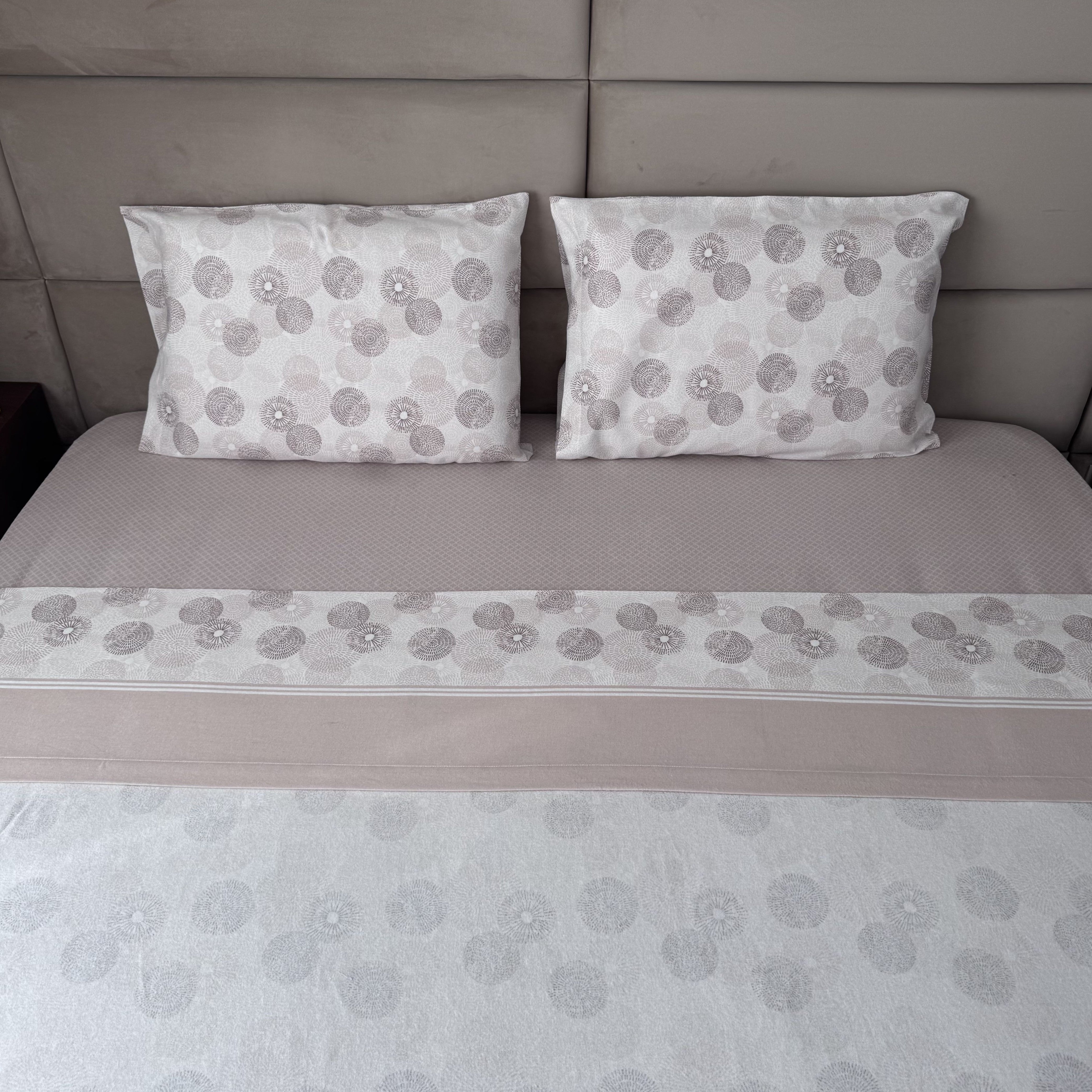 Sábanas de franela beige Bloom