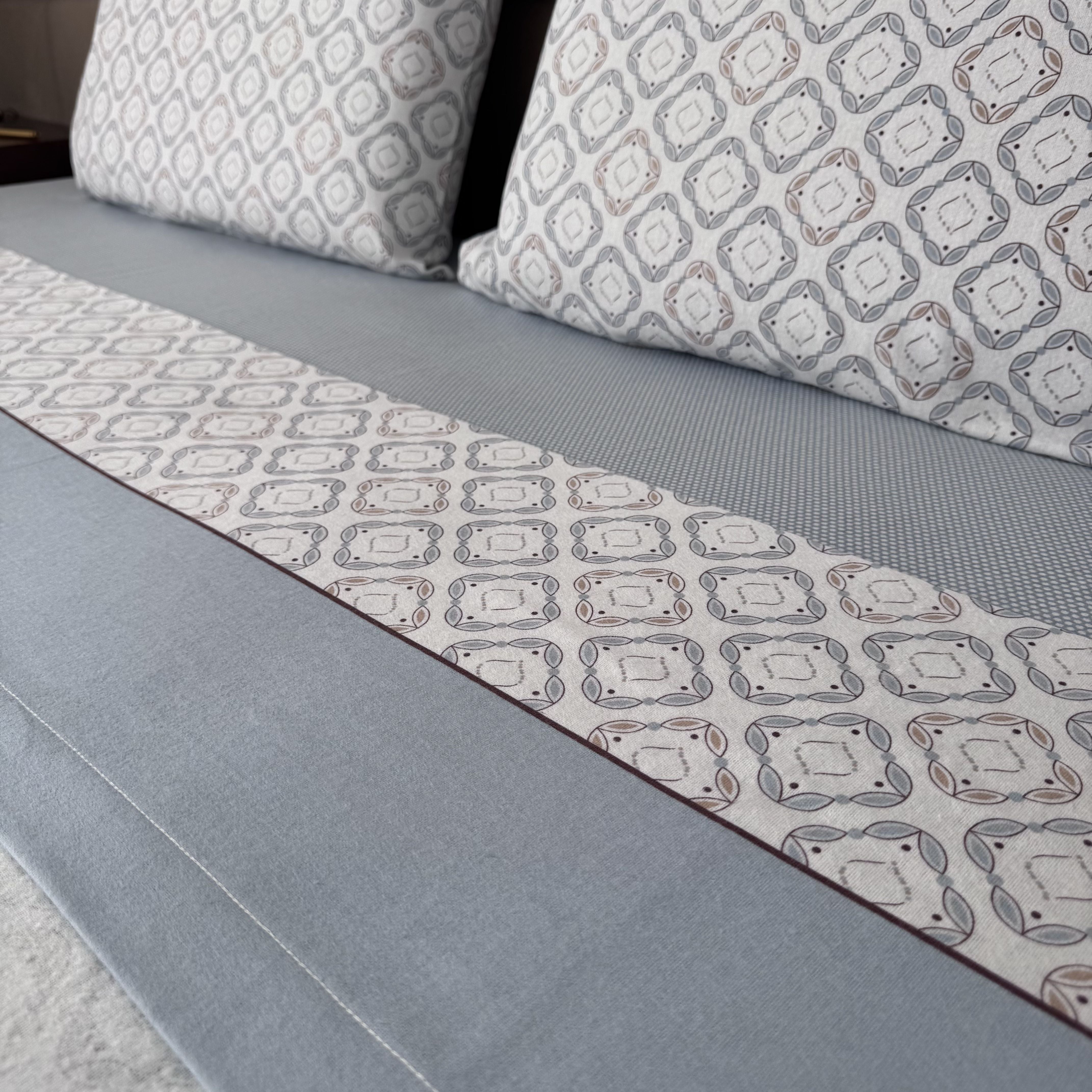 Sábanas de franela azul Atlas