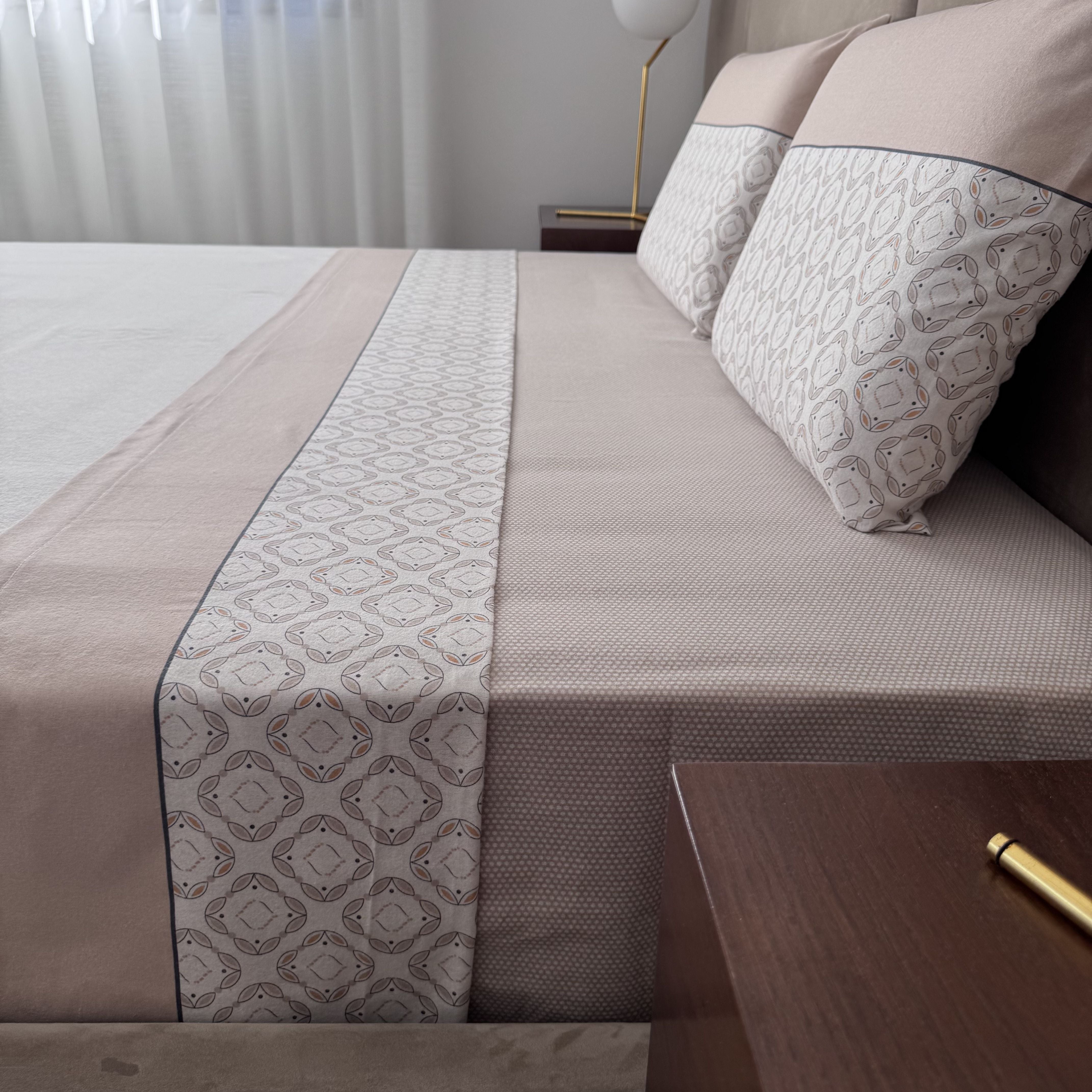 Sábanas de franela Atlas Beige