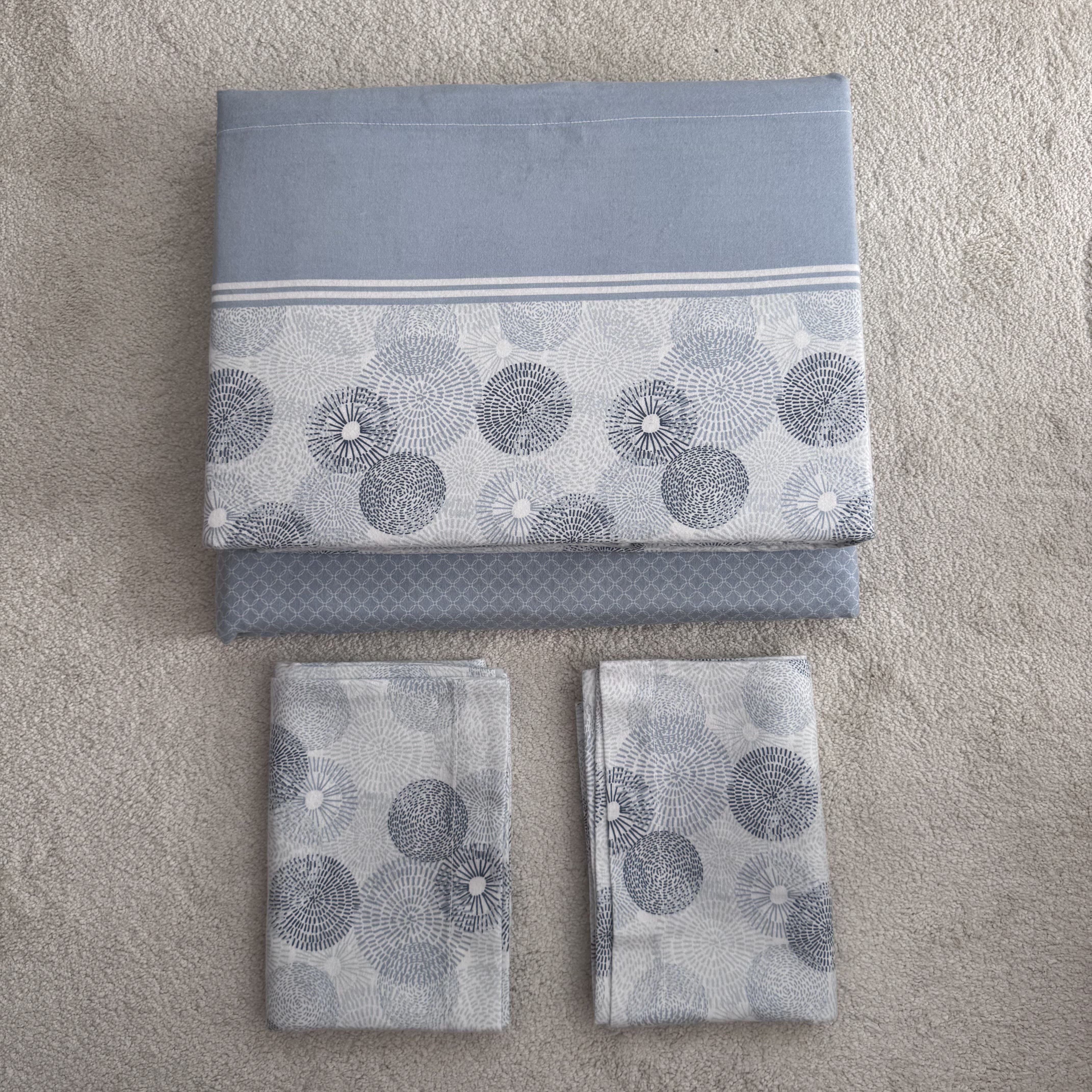 Sábanas de franela Bloom Blue