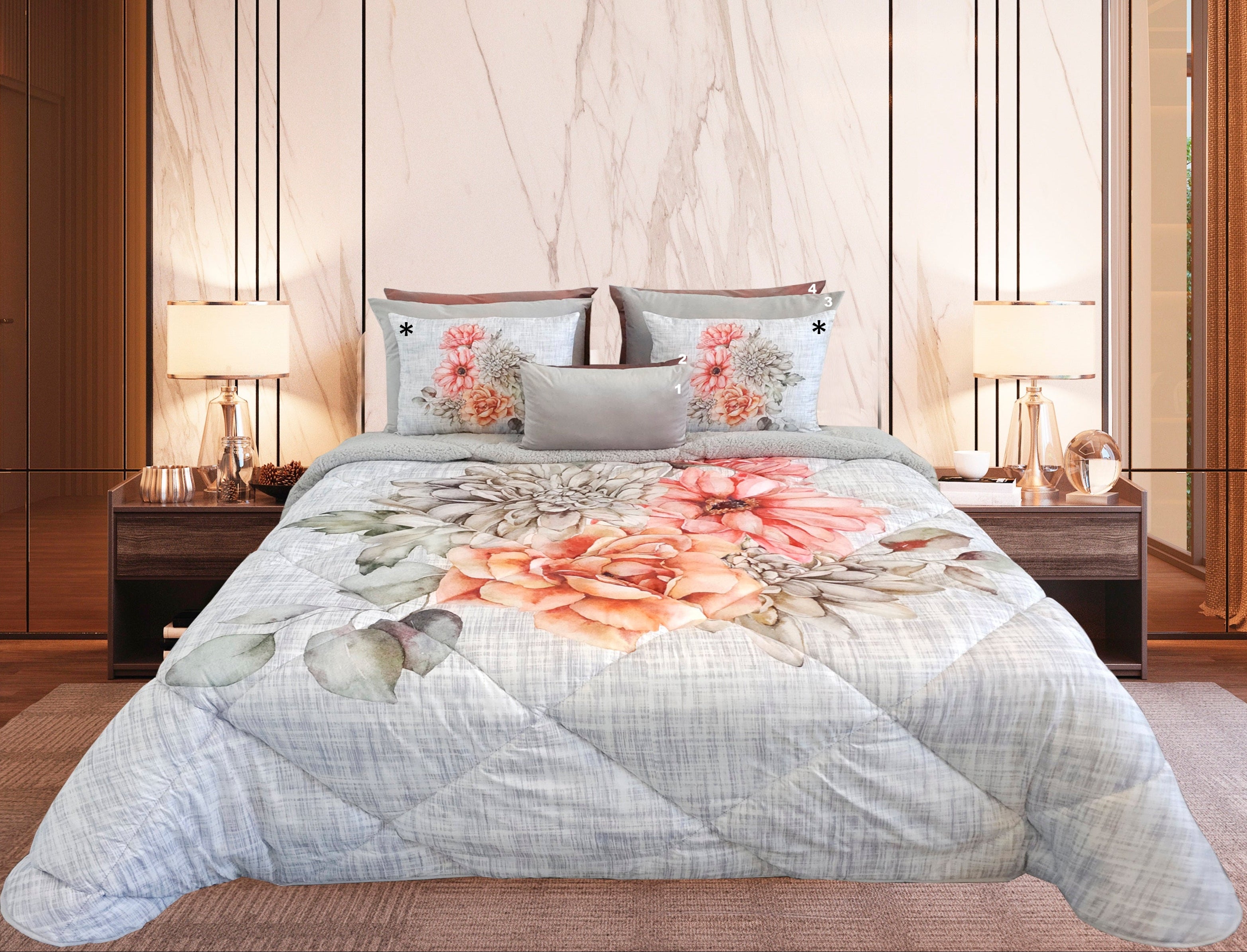 Edredón de piel de cordero Inês