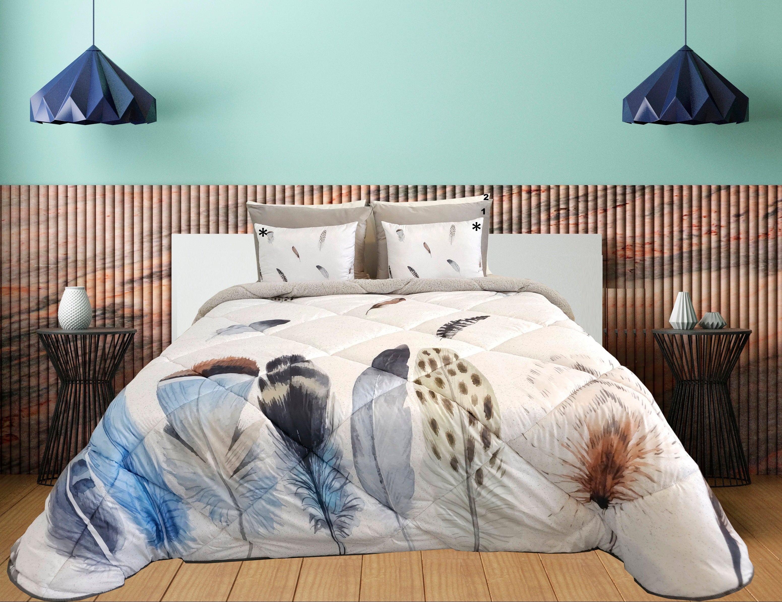 Edredón de plumas de cordero