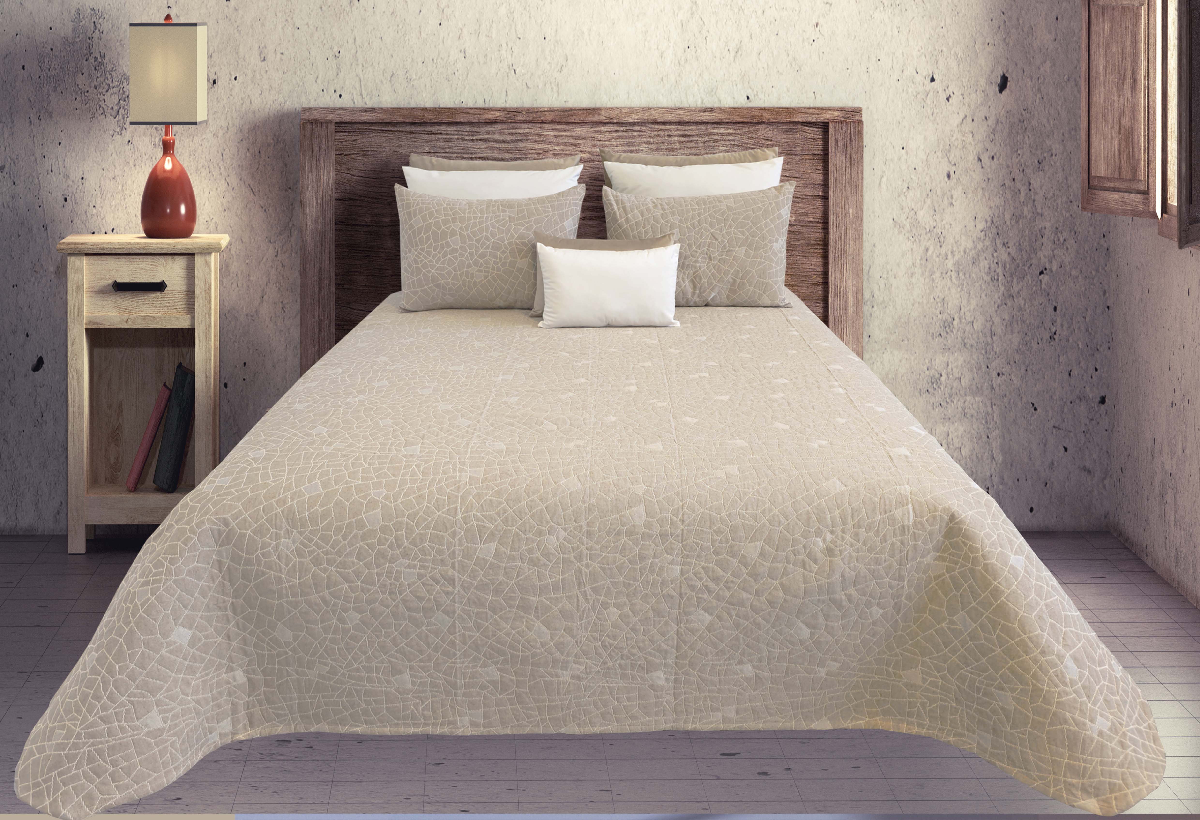 Colcha de verano Piedras Beige