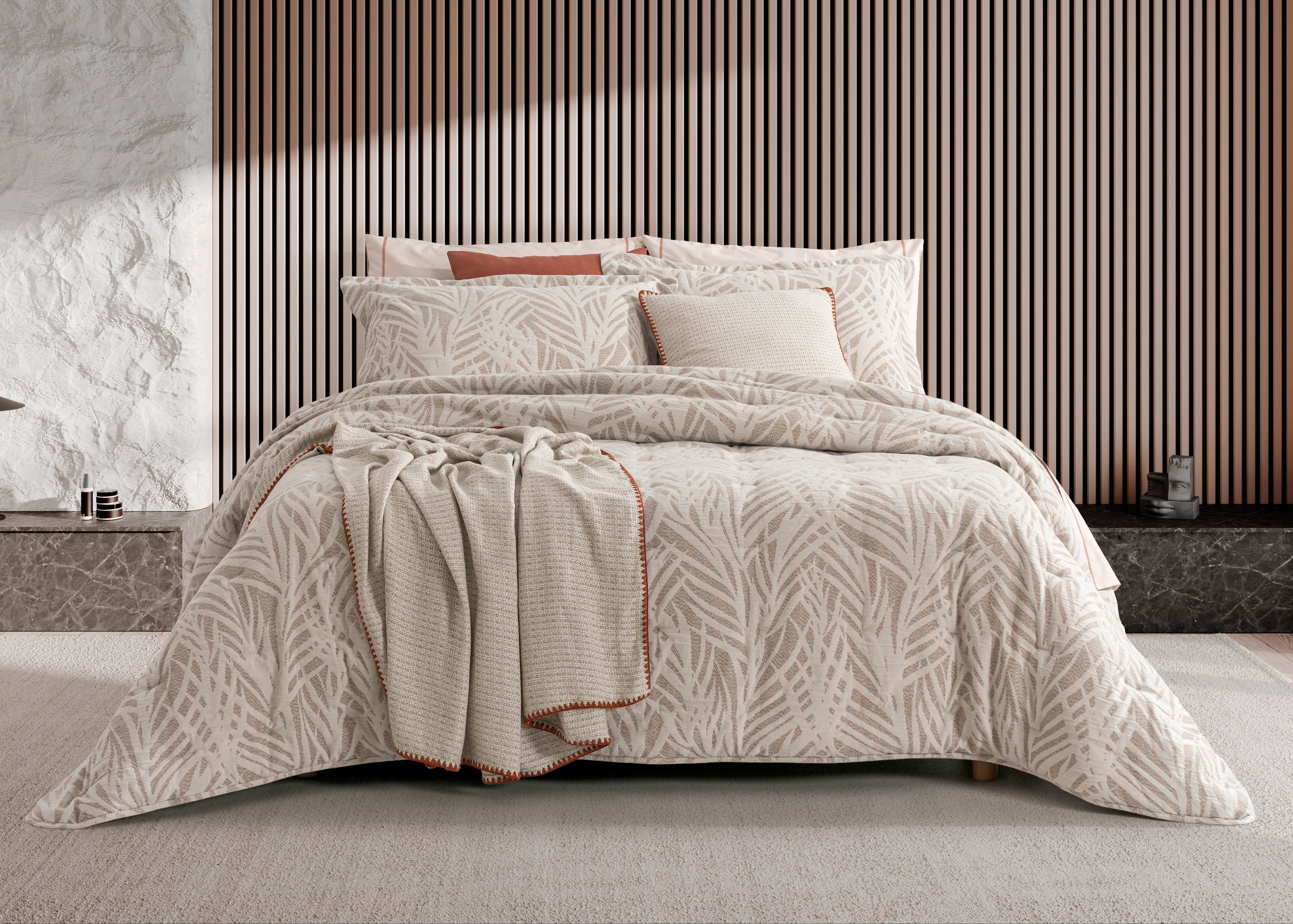 Colcha Jacquard Marco Beige