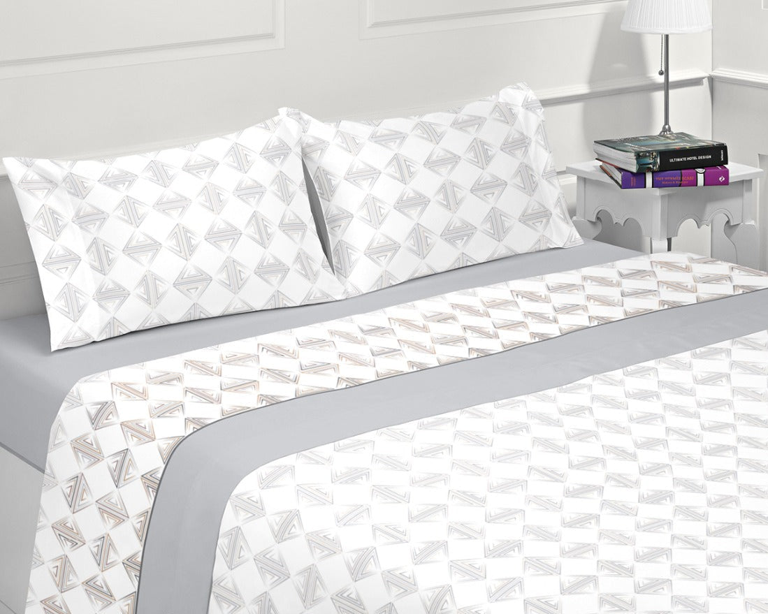 Juego de cama Coralina Matteo gris