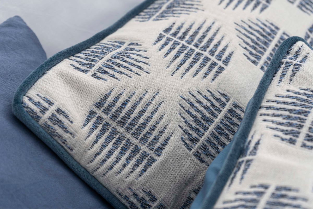 Colcha Jacquard Oslo Azul