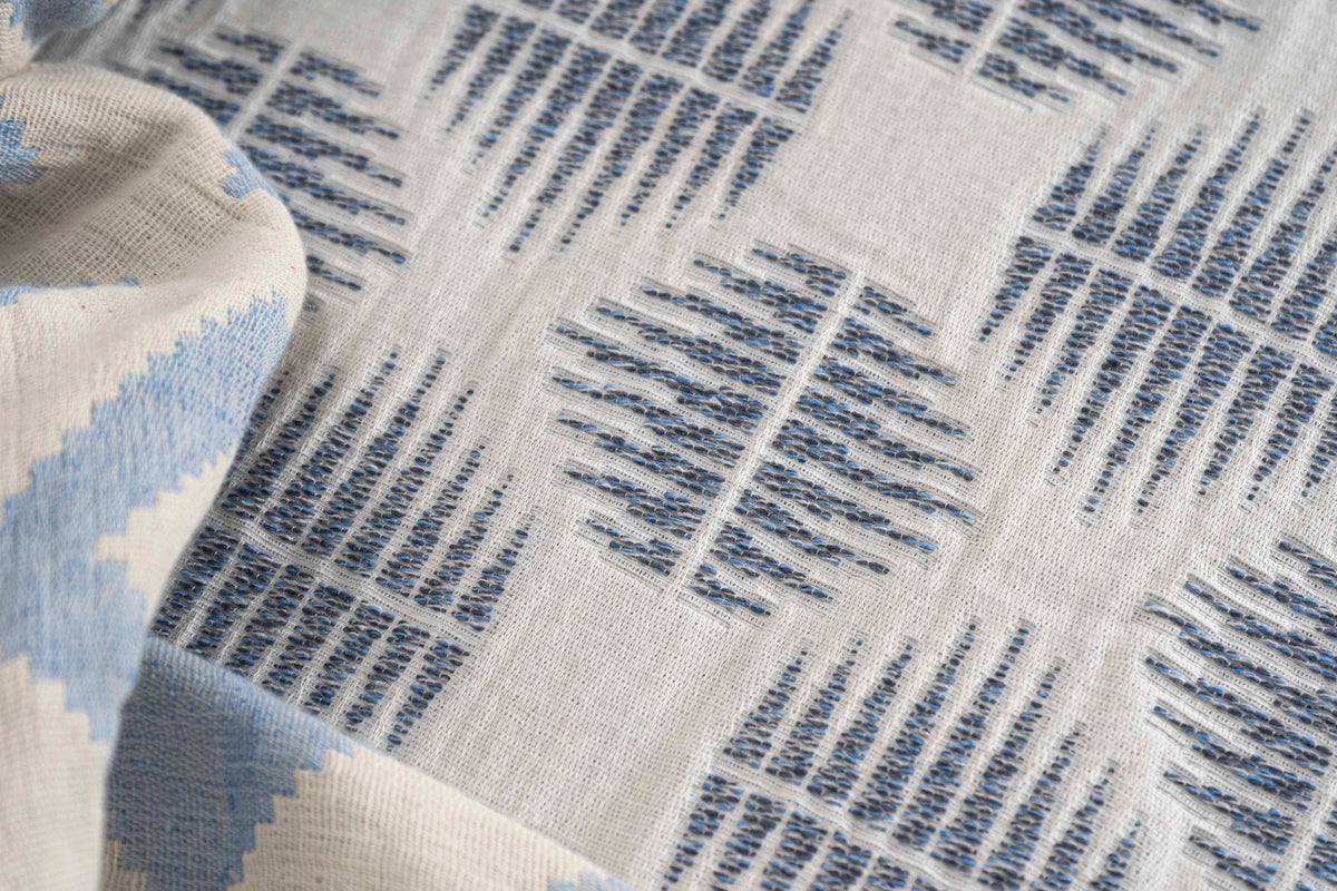 Colcha Jacquard Oslo Azul