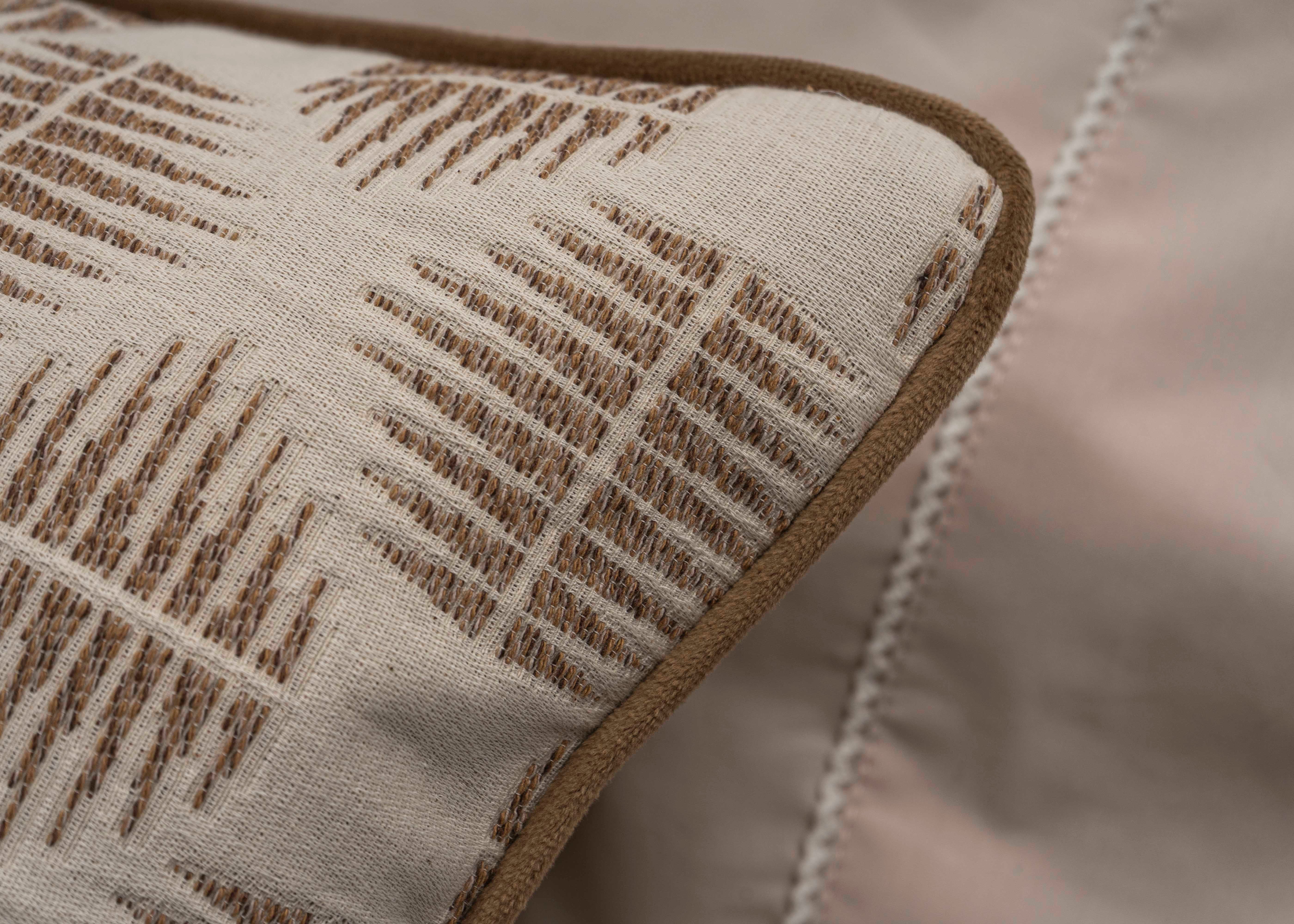 Colcha Oslo Camel Jacquard