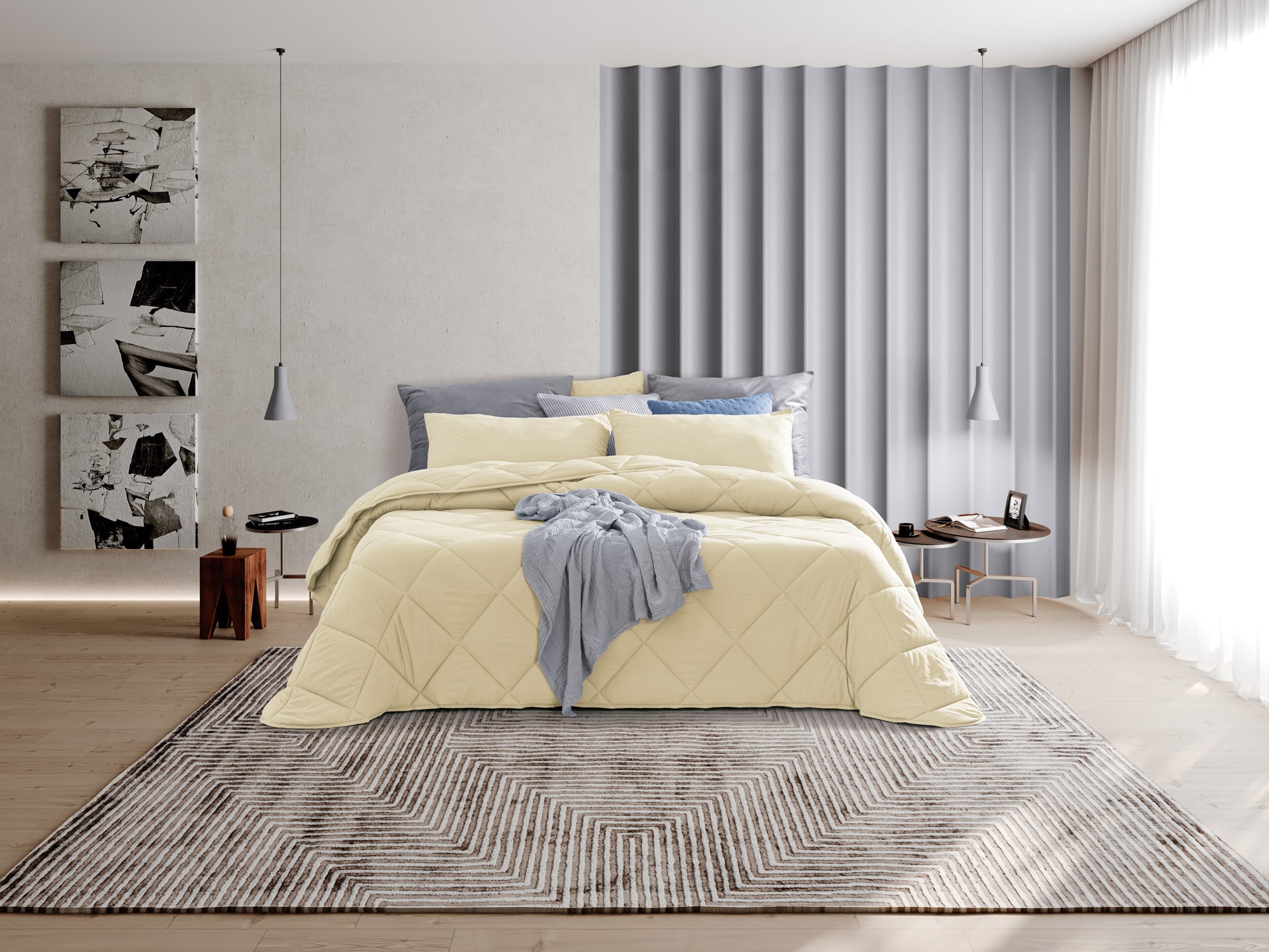 Edredón de microfibra suave Yana