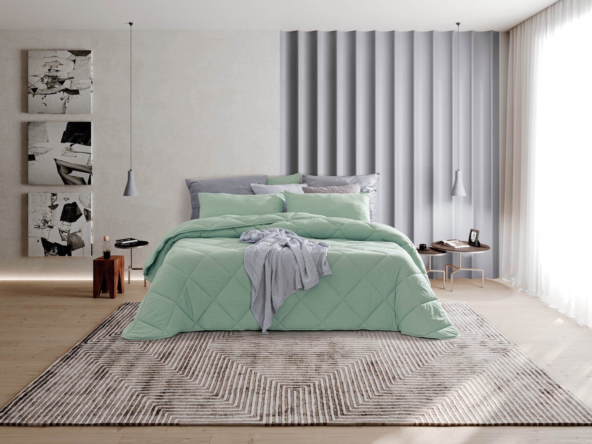 Edredón de microfibra suave Yana