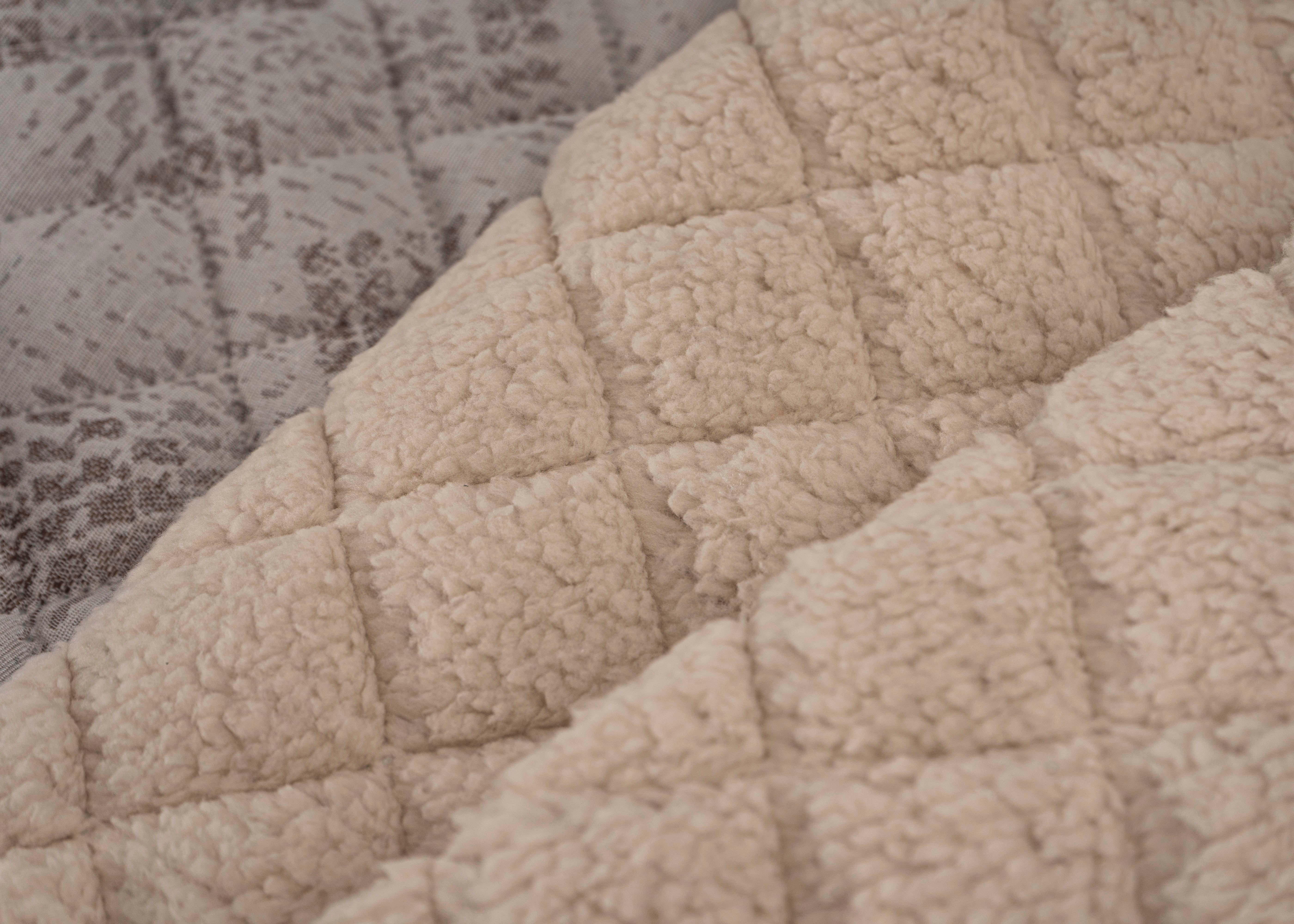 Edredón Zurich de piel de cordero en jacquard