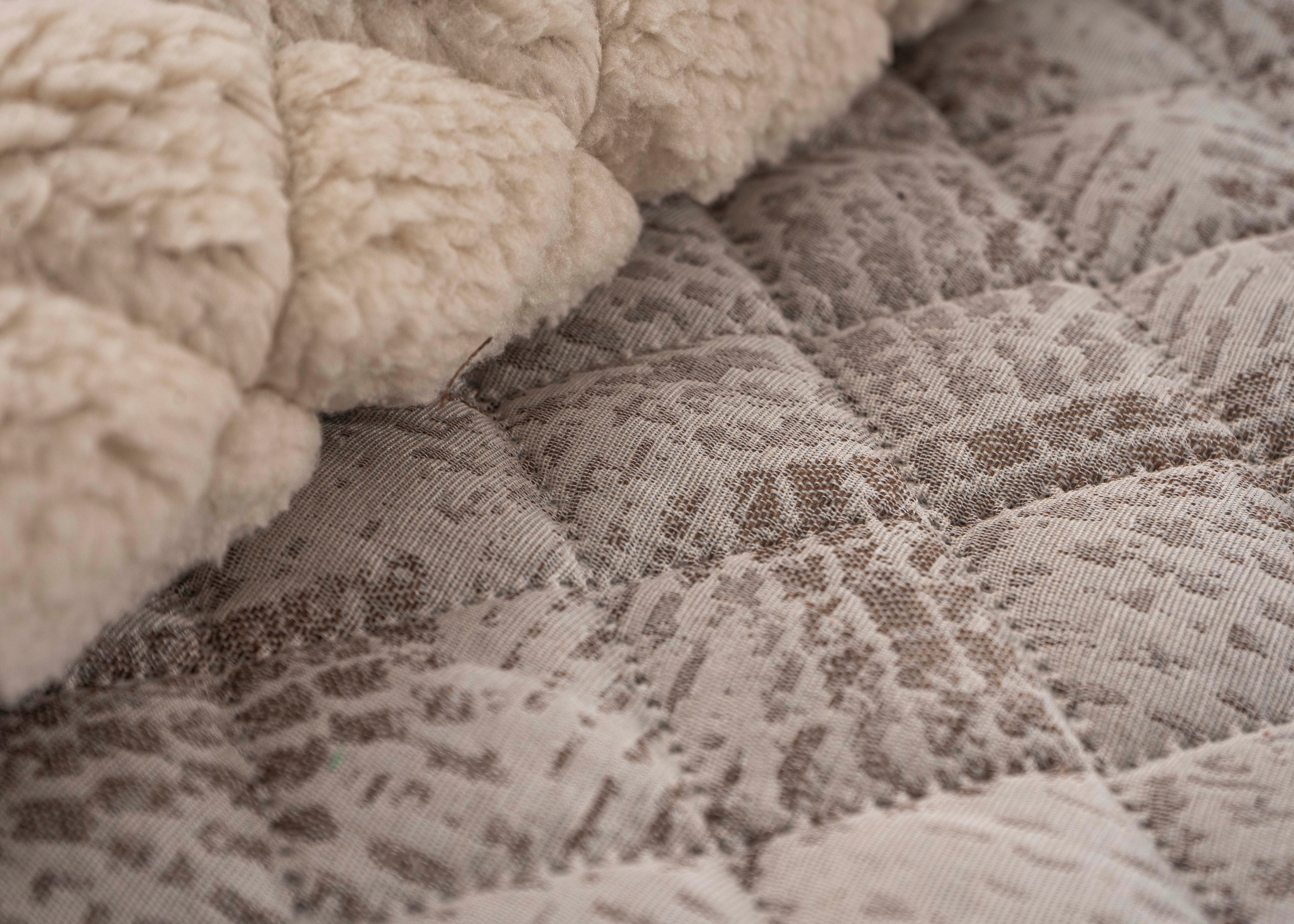 Edredón Zurich de piel de cordero en jacquard