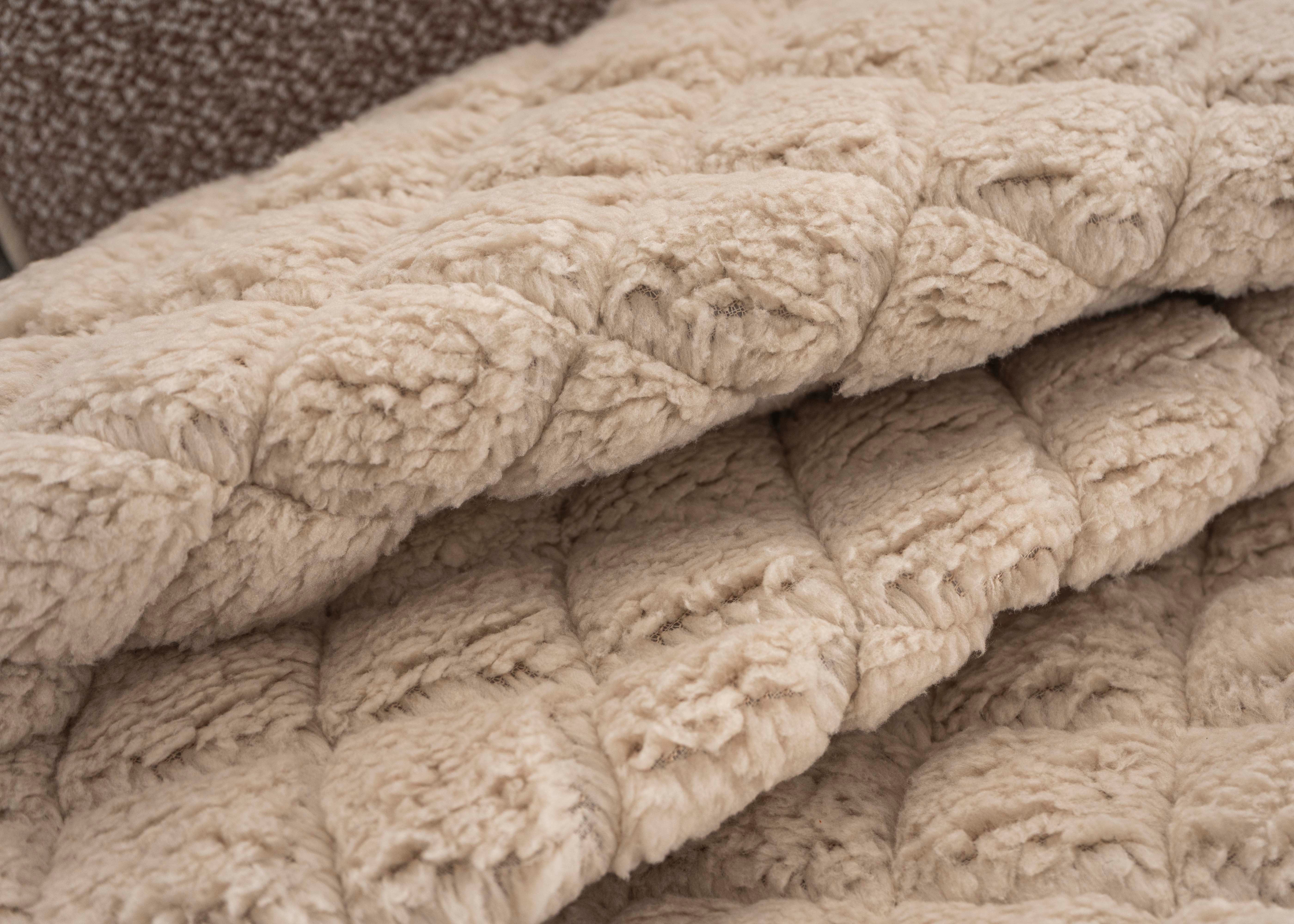 Edredón Zurich de piel de cordero en jacquard