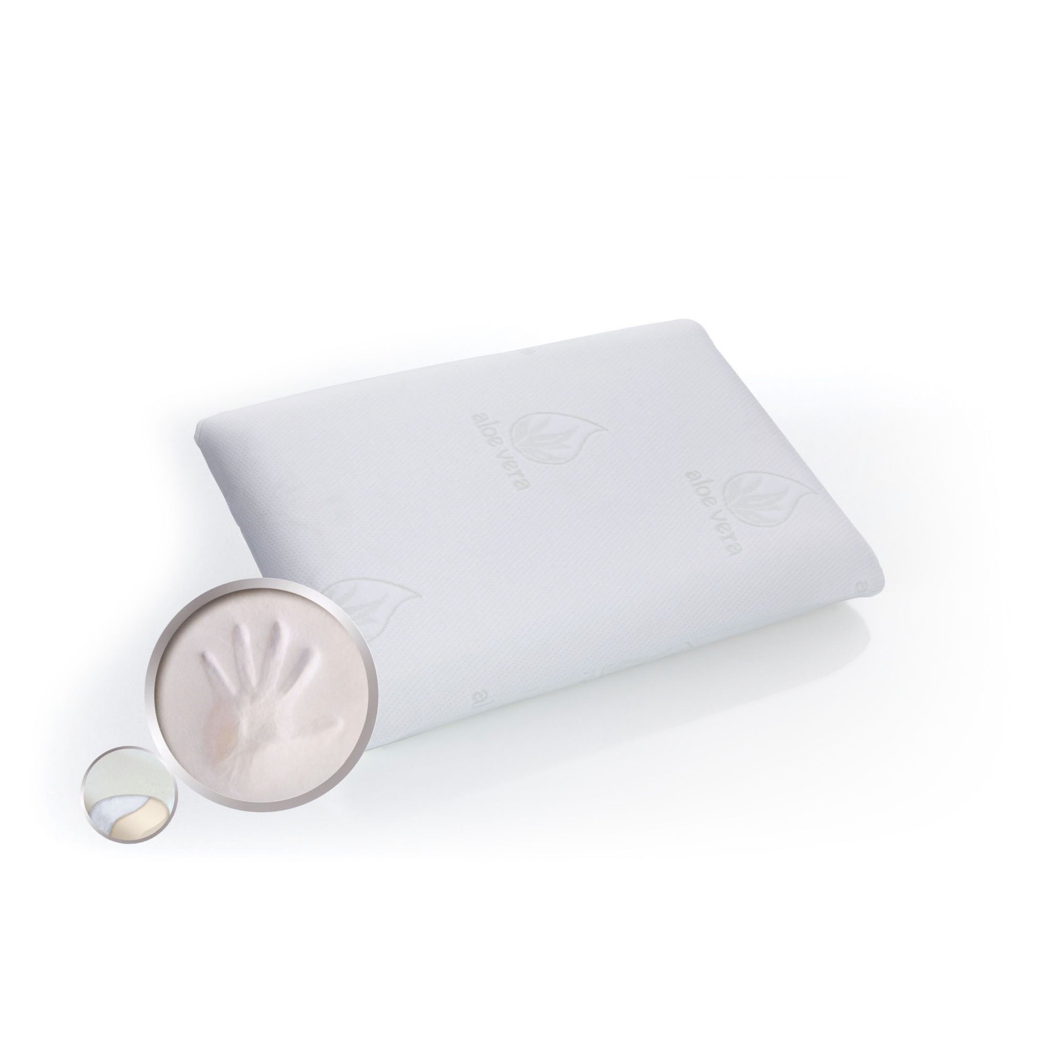 Almohada viscoelástica de aloe vera