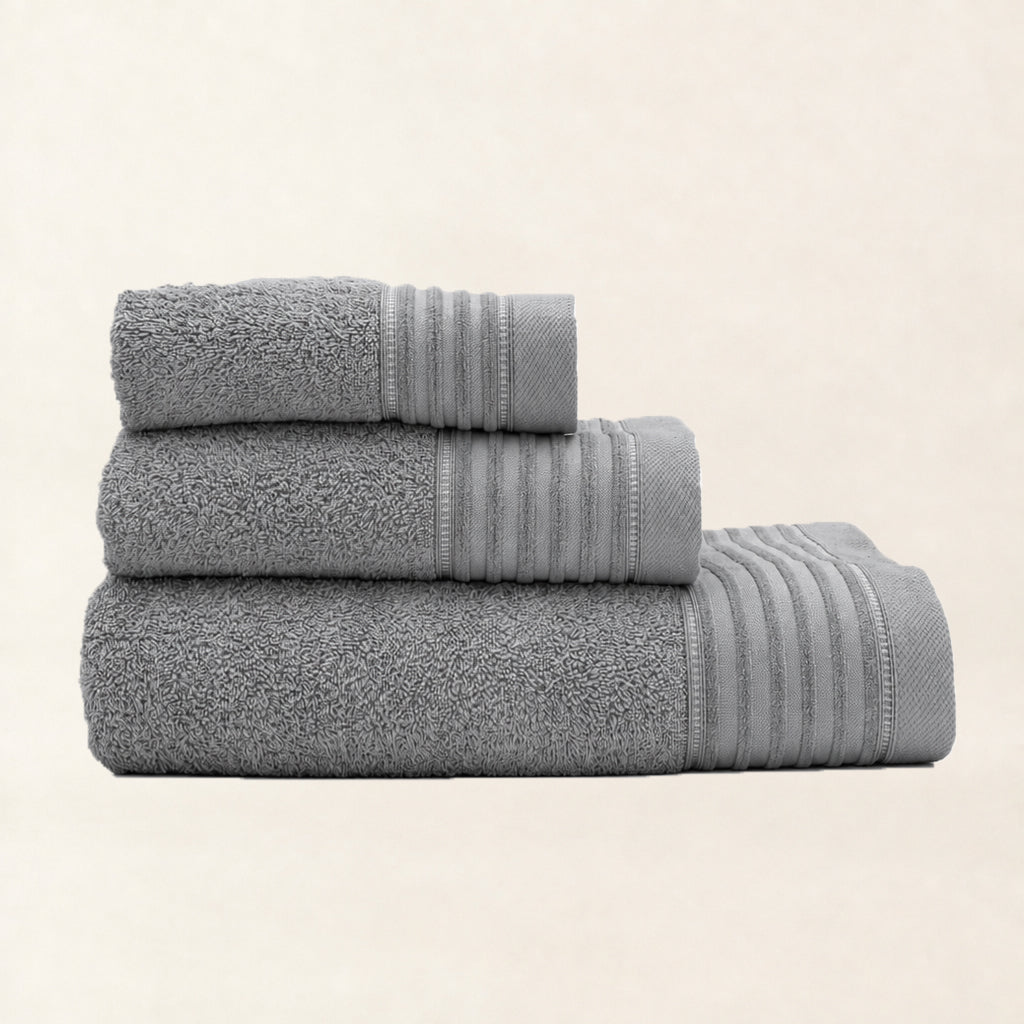 Juego de Baño de Chenilla Gris Oscuro