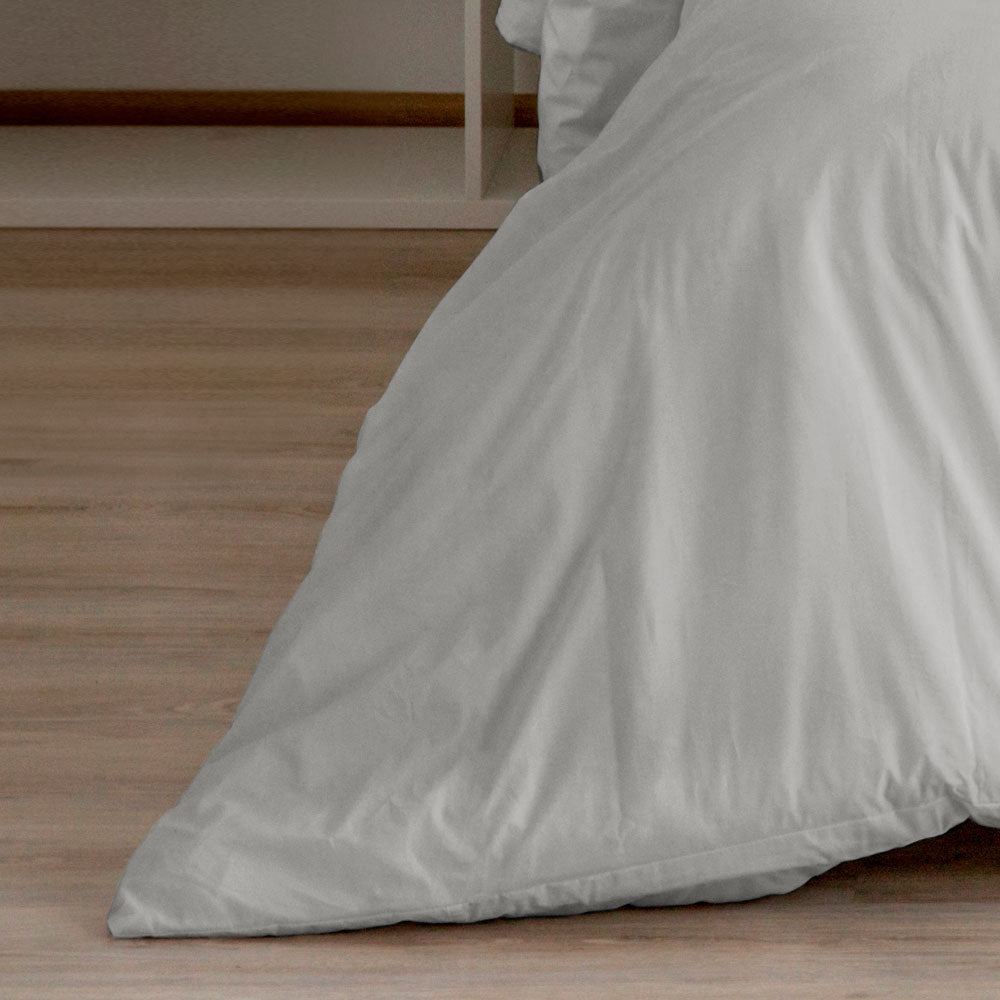 Funda nórdica gris claro + fundas de almohada