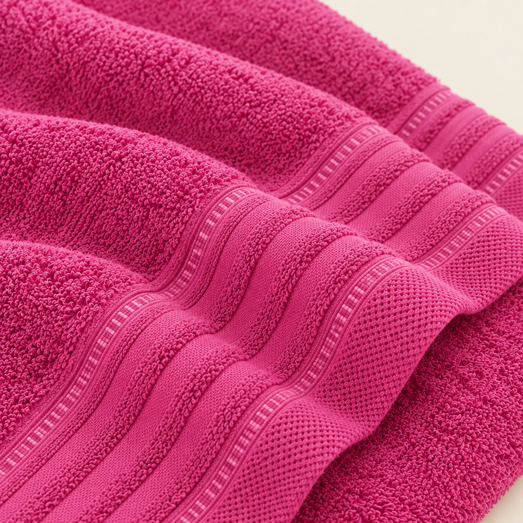 Toalhas em camadas, rosa menos intenso