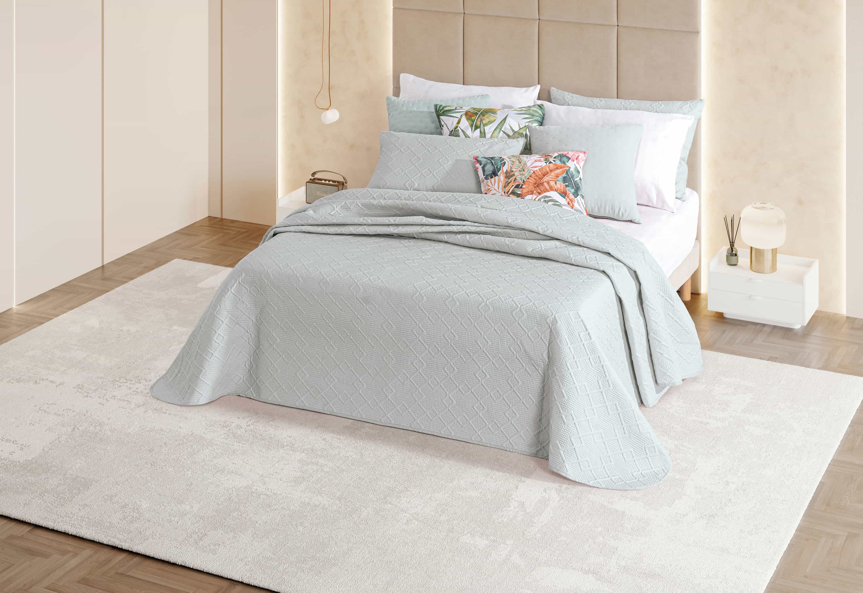 Edredón Troia 5 gris claro