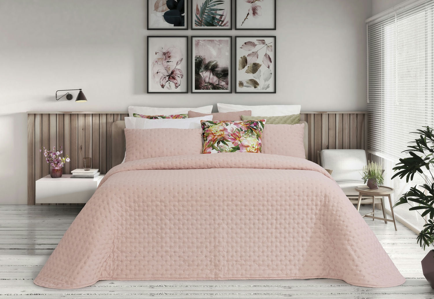 Colcha Alana Rosa Claro