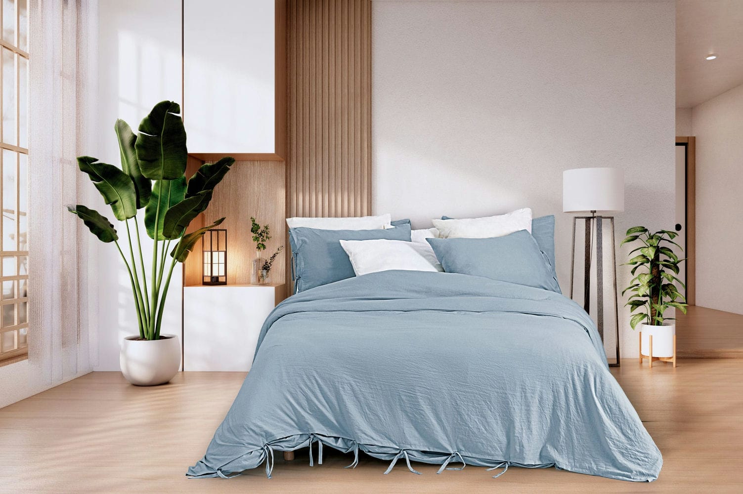 Funda Nordica Soft Touch Arinto Azul Celeste + Funda De Almohada