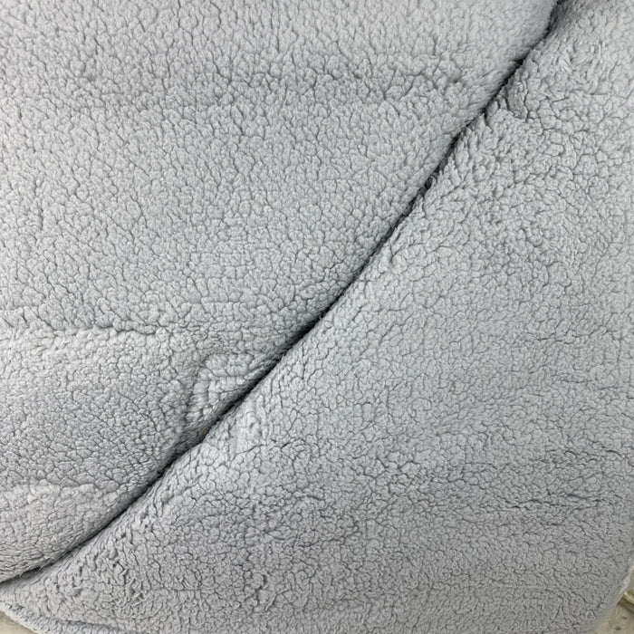 Edredom Pelo de Borrego Super Soft Cinza Prata