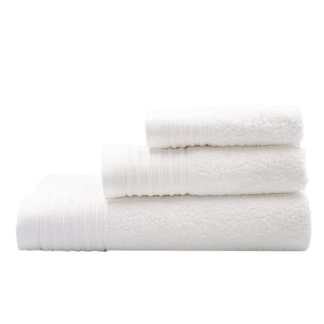 Juego de baño de chenilla blanca