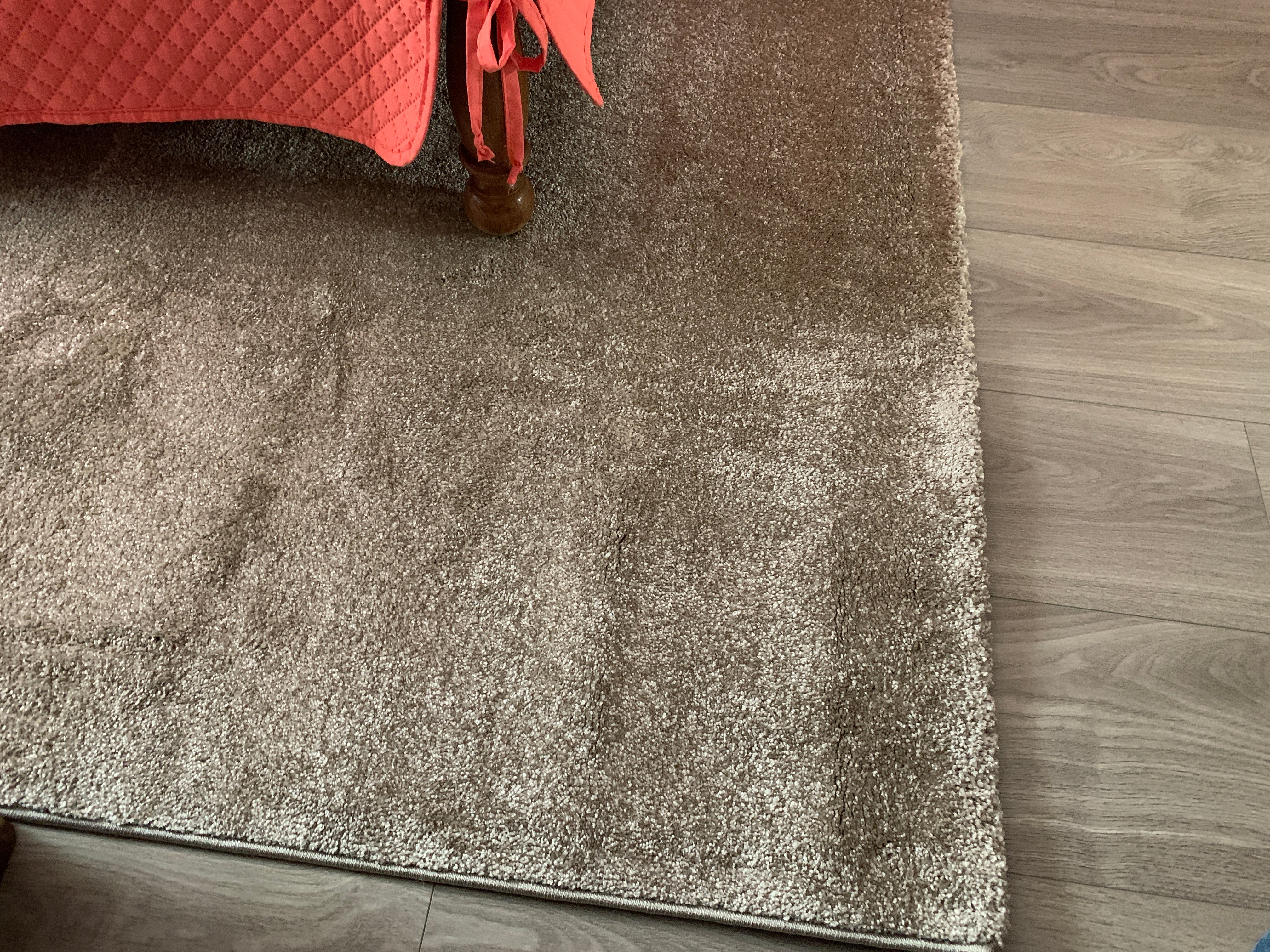 Alfombra de pelo corto beige lisa - Monaco