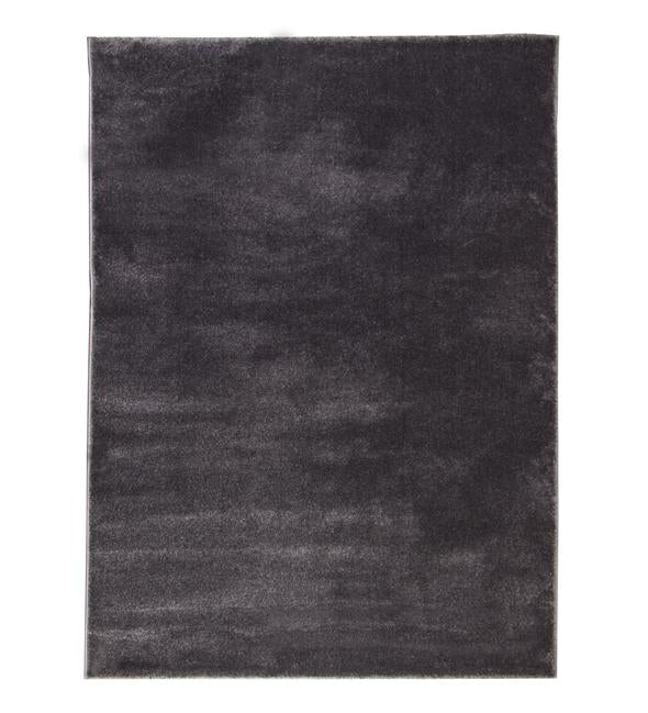 Alfombra lisa de pelo corto gris oscuro - Monaco